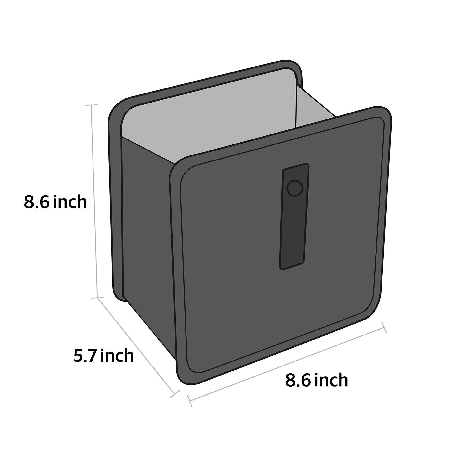 Car Trash Can, Leather Trash Bag Foldable Hanging bin - CarsBling - Best Car Gifts & Accessories