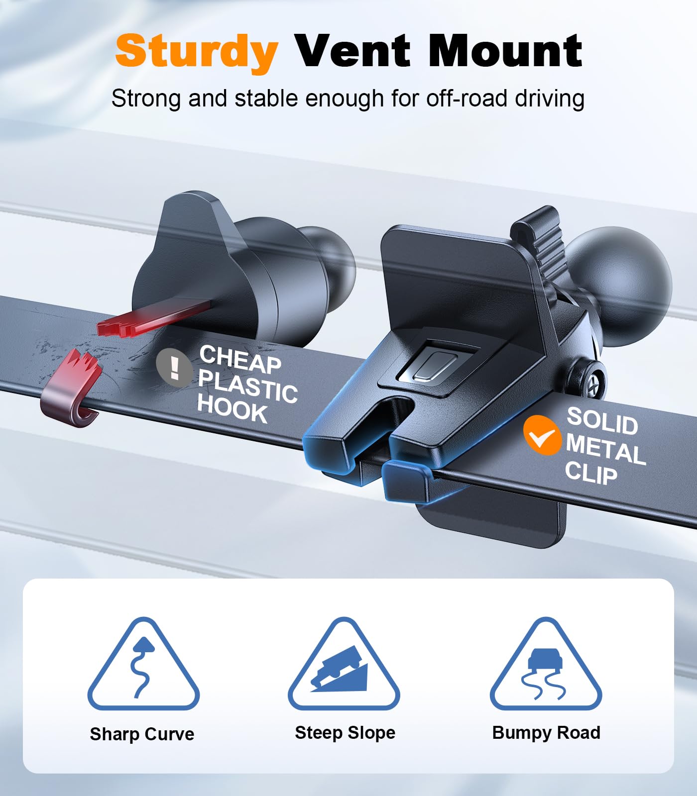 VICSEED MagSafe Car Mount: Strong Magnetic Holder for Hands-Free Phone Use - CarsBling - Best Car Gifts & Accessories
