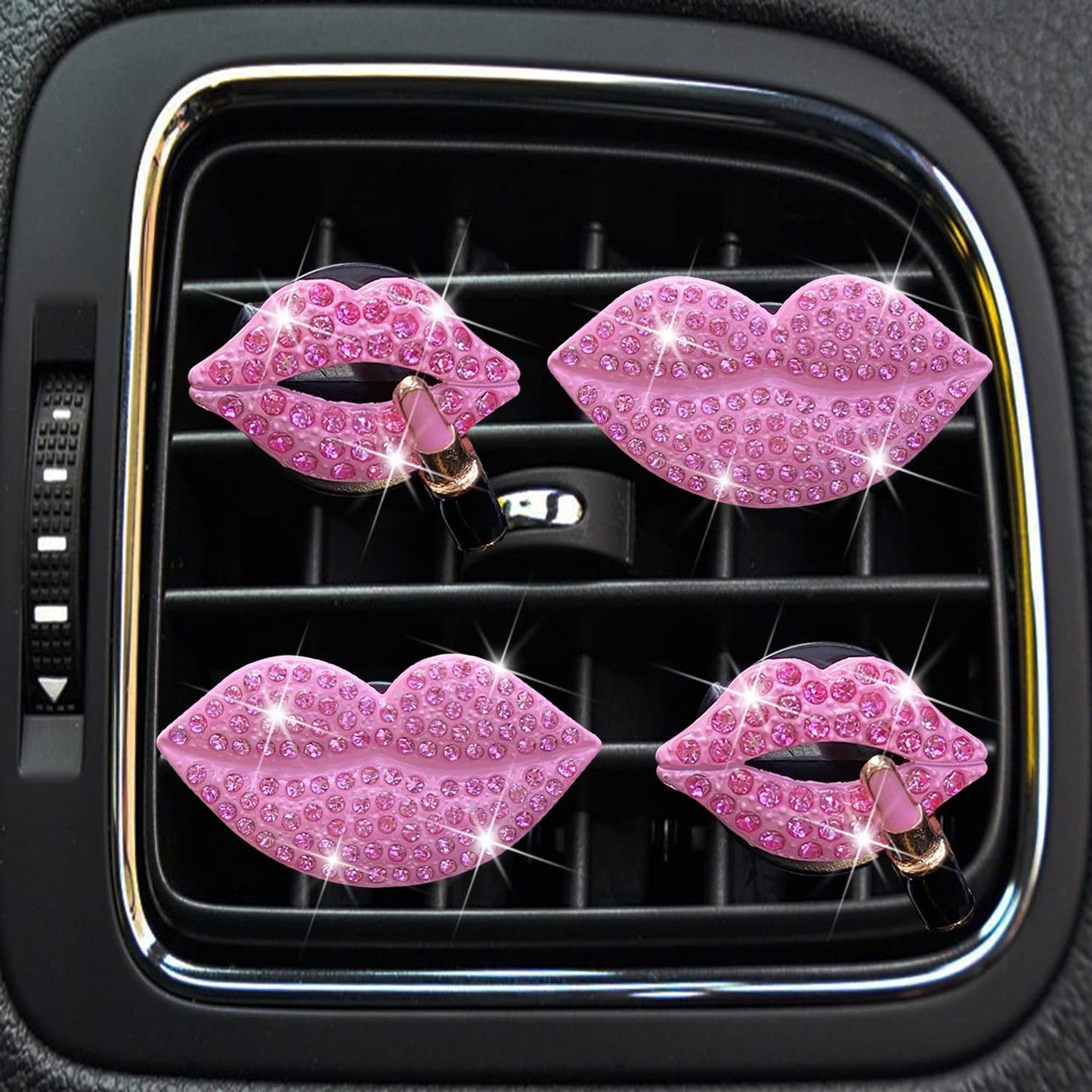 Bling Lip Air Freshener Clips - Set of 4 - CarsBling - Best Car Gifts & Accessories