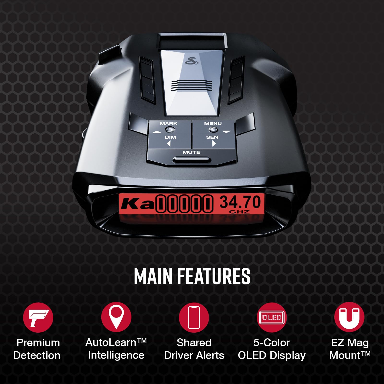 Cobra RAD 700i Laser Radar Detector with Premium Detection - CarsBling - Best Car Gifts & Accessories
