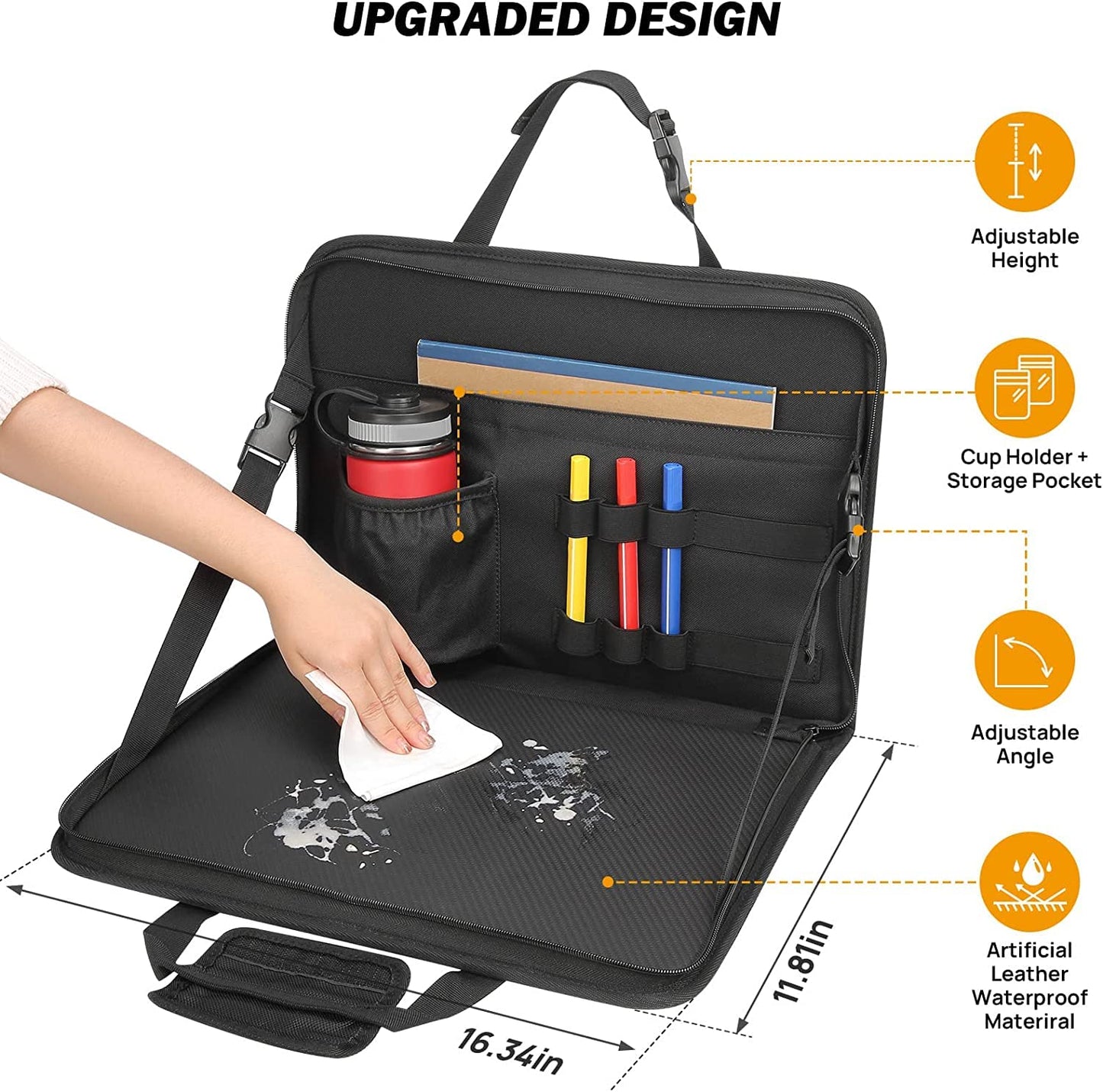 3 in 1 Steering Wheel Eating Tray, Car Back Seat Laptop Desk - CarsBling - Best Car Gifts & Accessories