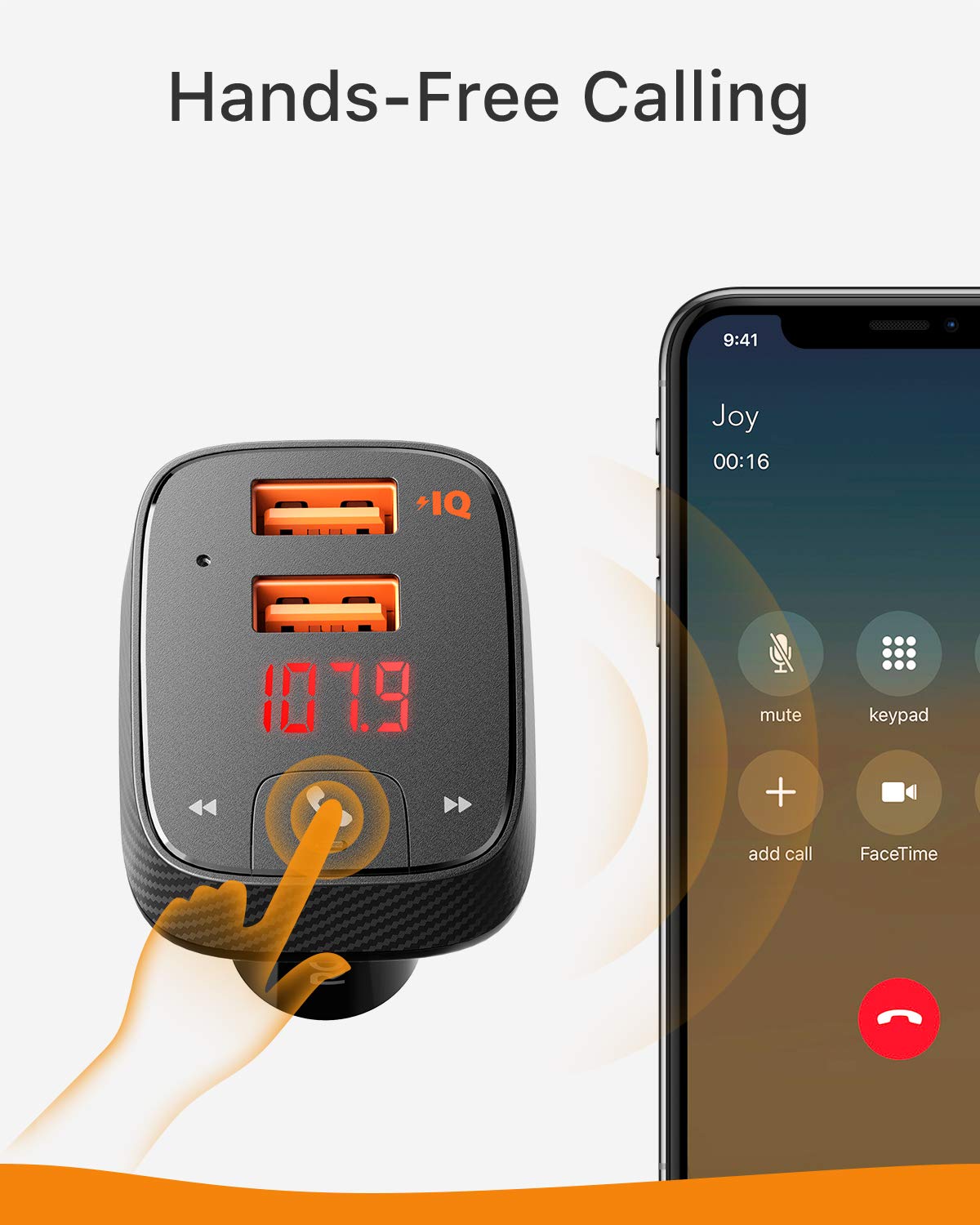 SmartCharge F2 Bluetooth FM Transmitter with Car Locator - CarsBling - Best Car Gifts & Accessories