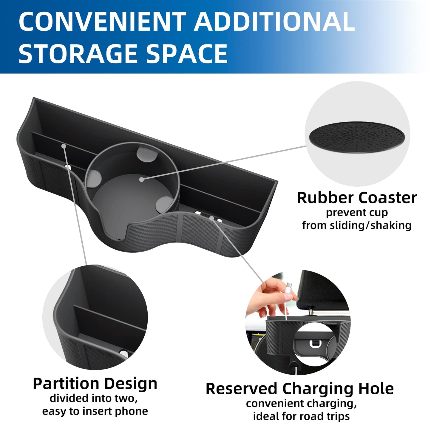 Car Headrest Backseat Organizer with Cup Holder - CarsBling - Best Car Gifts & Accessories