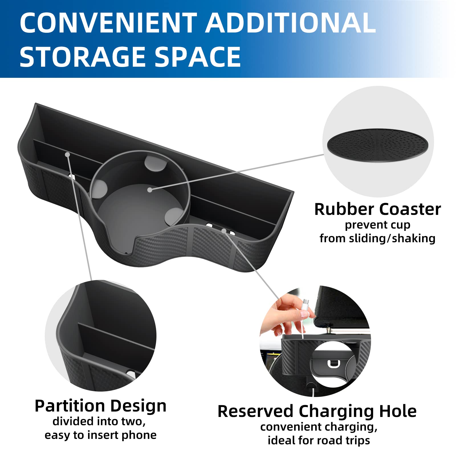 Car Headrest Backseat Organizer with Cup Holder - CarsBling - Best Car Gifts & Accessories