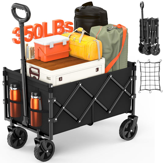 Foldable Utility Wagon with All-Terrain Wheels
