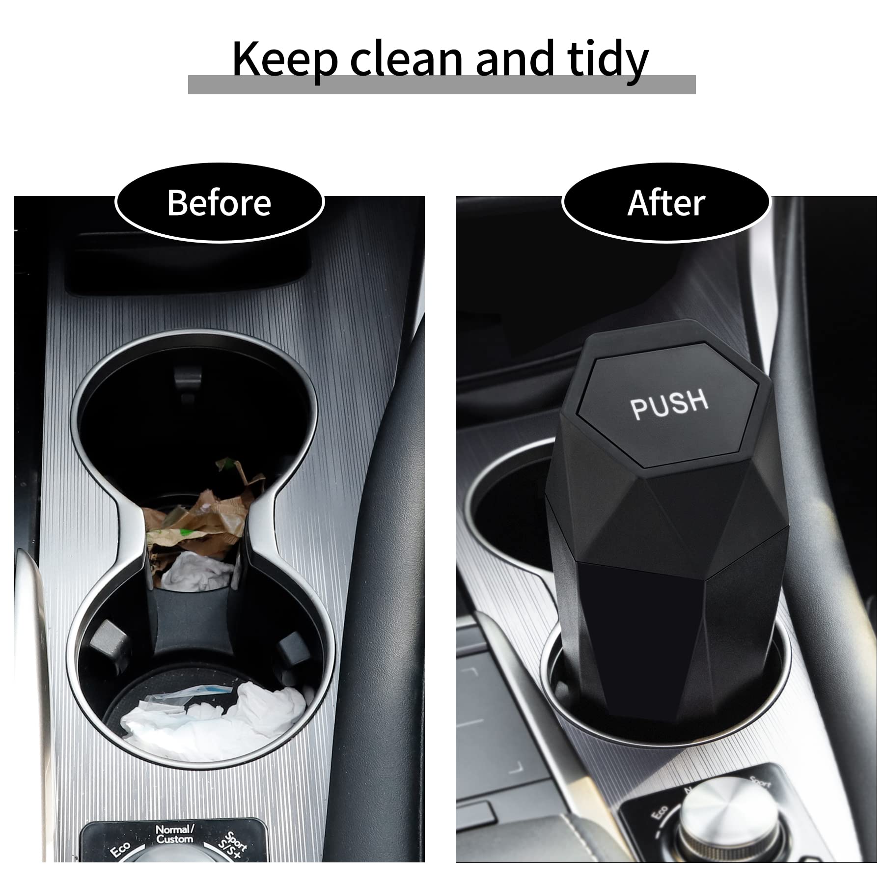 Mini Car Trash Can with Lid - CarsBling - Best Car Gifts & Accessories