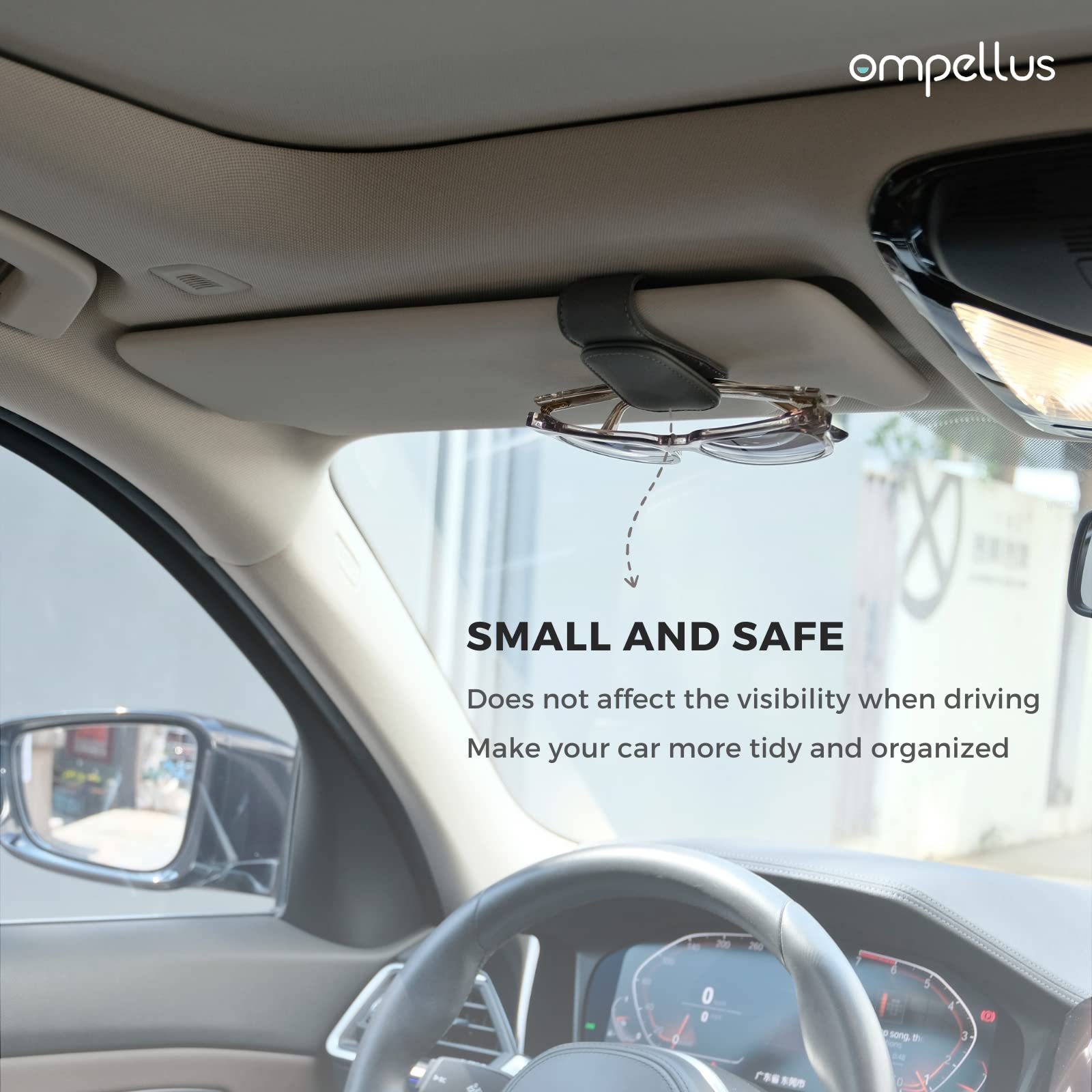 Magnetic Leather Sunglass Holder for Car Sun Visor - CarsBling - Best Car Gifts & Accessories