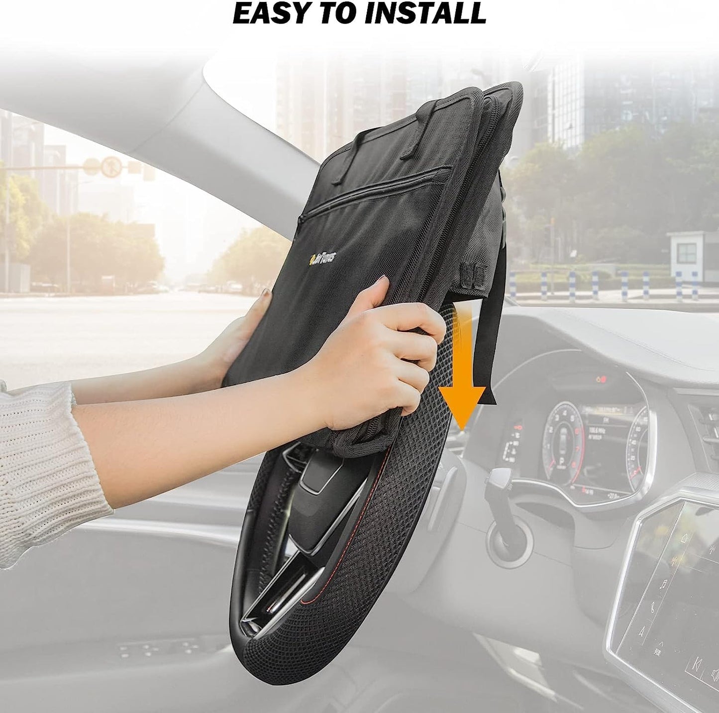 3 in 1 Steering Wheel Eating Tray, Car Back Seat Laptop Desk - CarsBling - Best Car Gifts & Accessories