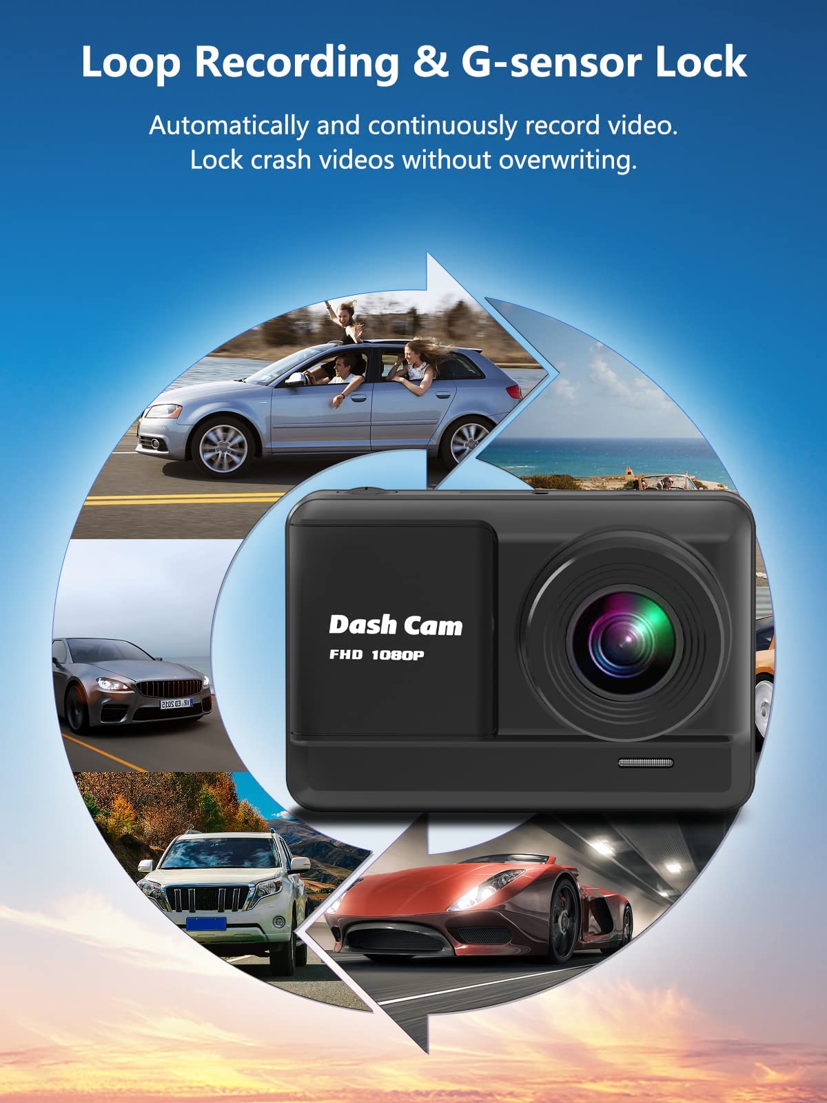 Front and Rear Mini Dash Cam 1080P Full HD with 32GB SD Card - CarsBling - Best Car Gifts & Accessories