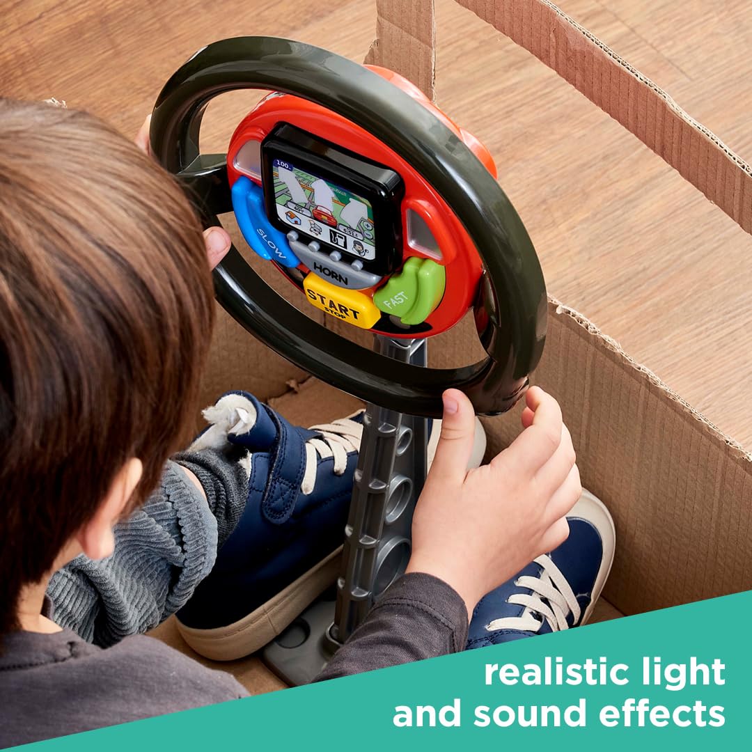 Sat Nav Steering Wheel Toy with Spoken Commands, Lights, Sounds - CarsBling - Best Car Gifts & Accessories