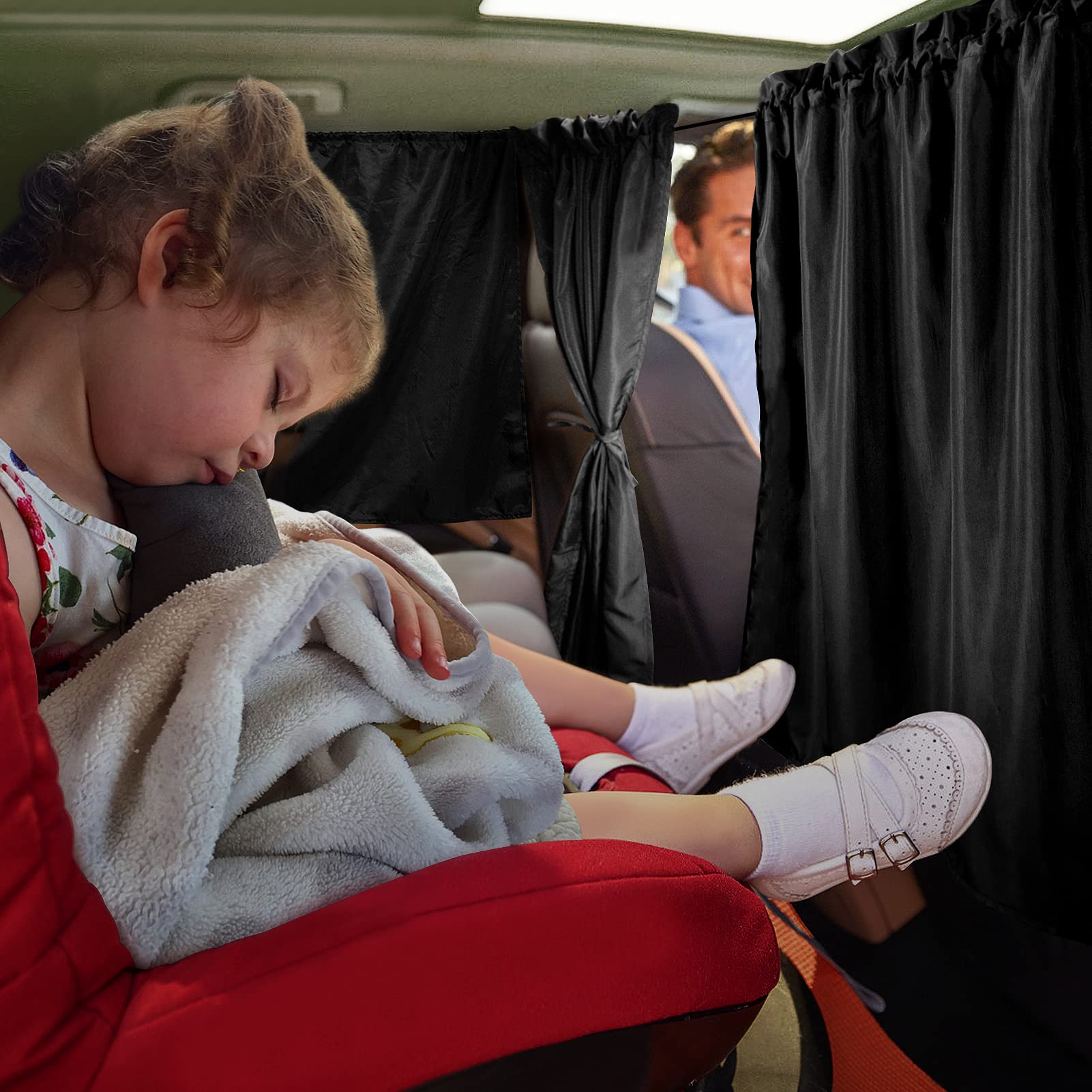 Car Privacy Curtains - 95% Light Blocking - CarsBling - Best Car Gifts & Accessories