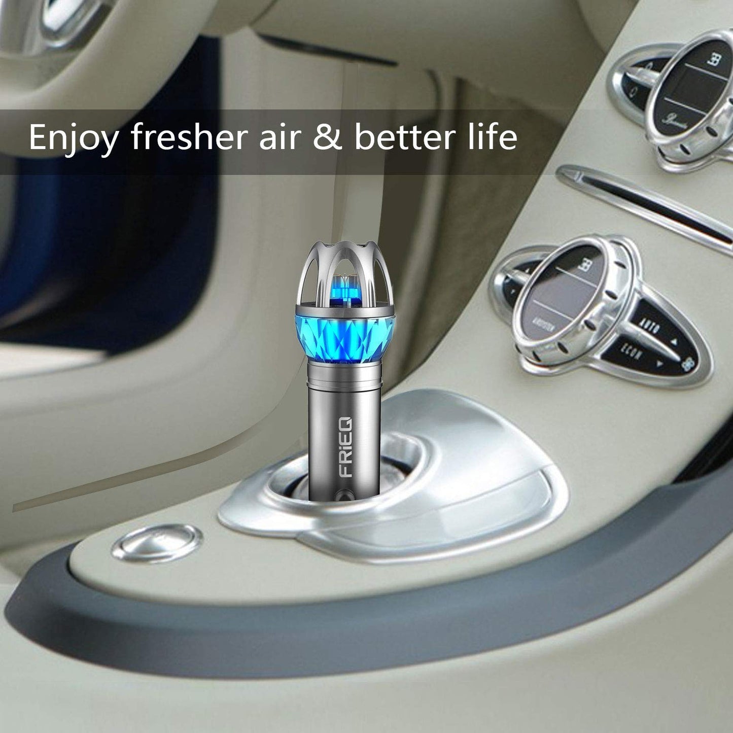 FRiEQ Car Air Purifier and Ionic Air Purifier - CarsBling - Best Car Gifts & Accessories