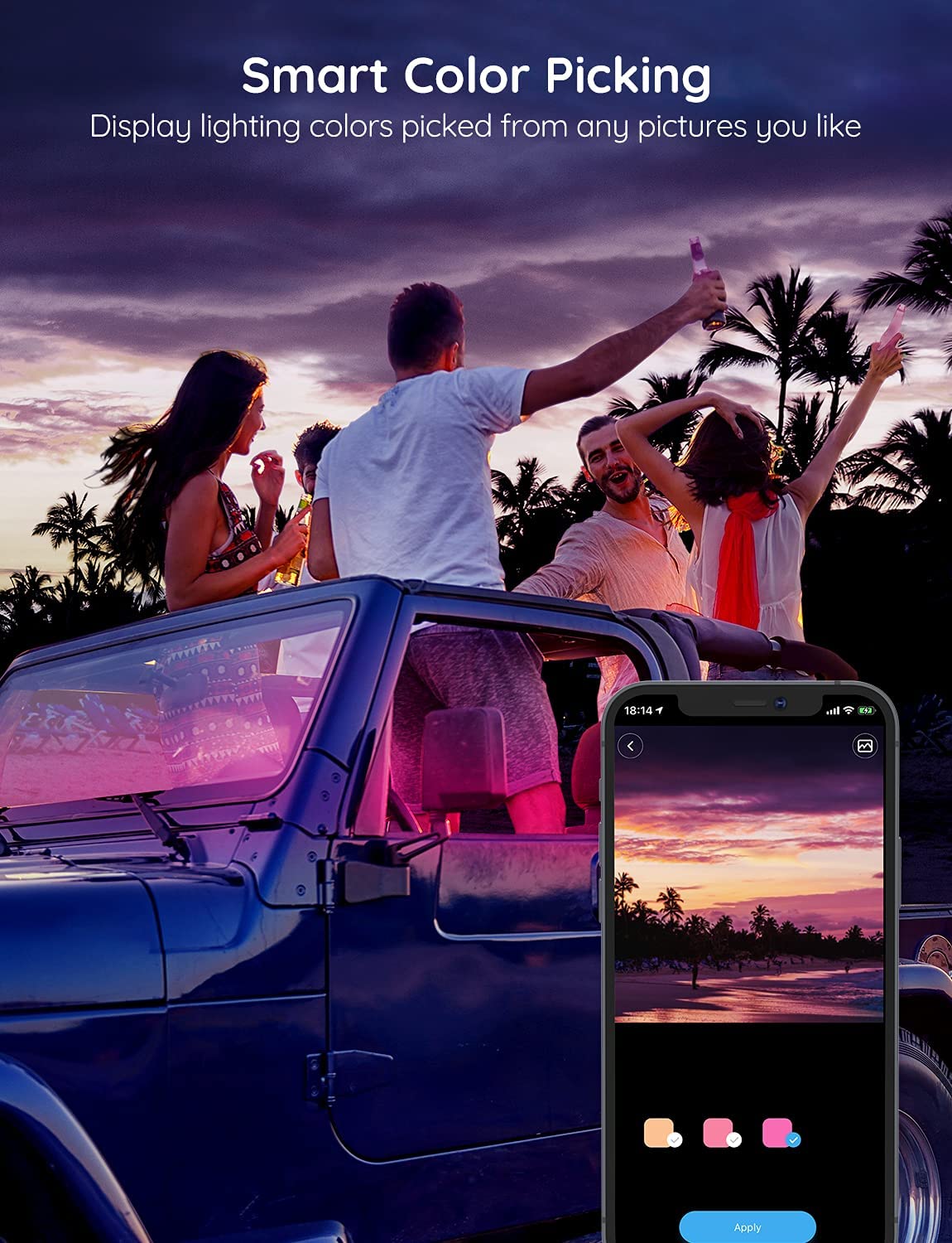 Car LED Lights with App Control, RGB Interior Lights - CarsBling - Best Car Gifts & Accessories