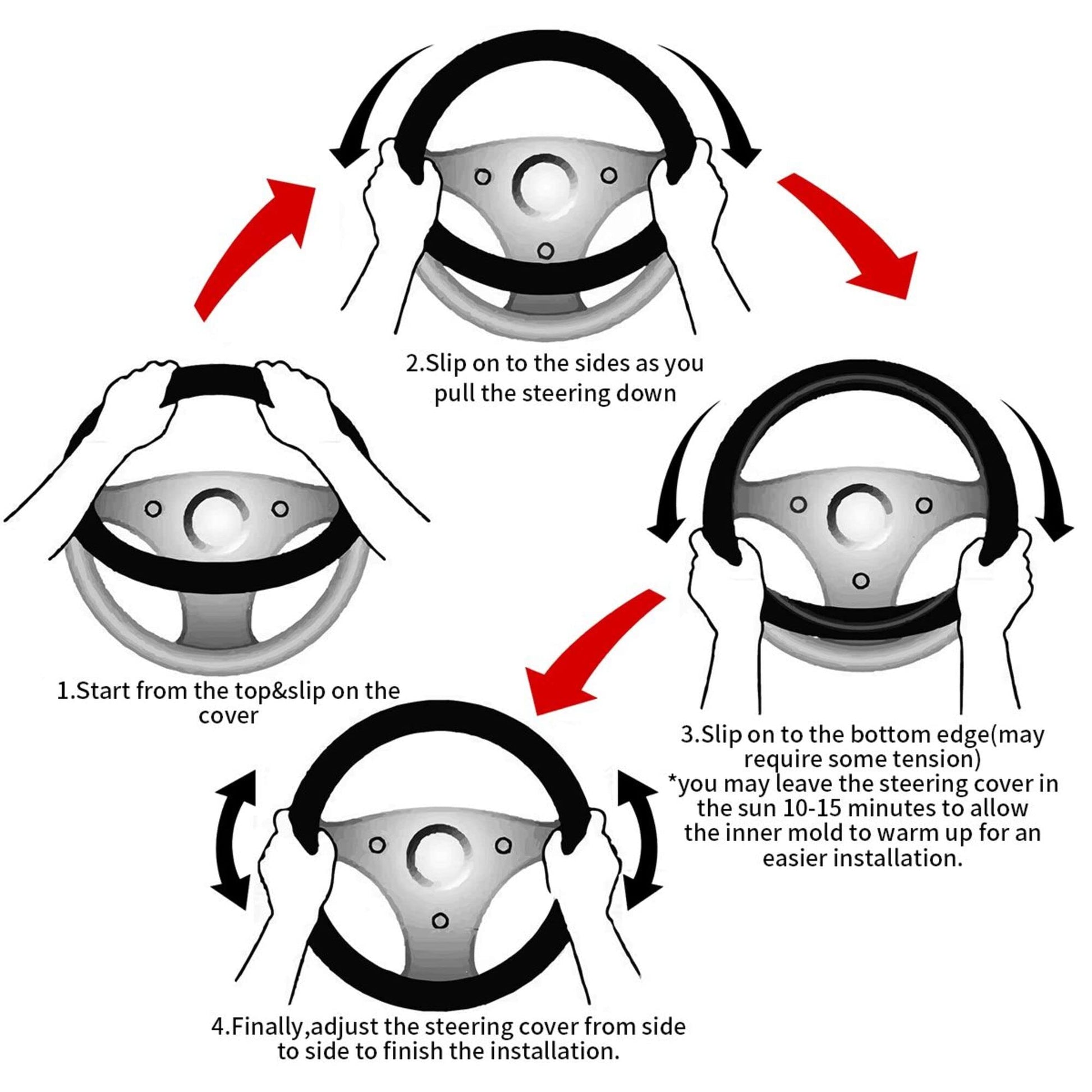 Anime Steering Wheel Cover with Car Air Freshener - CarsBling - Best Car Gifts & Accessories