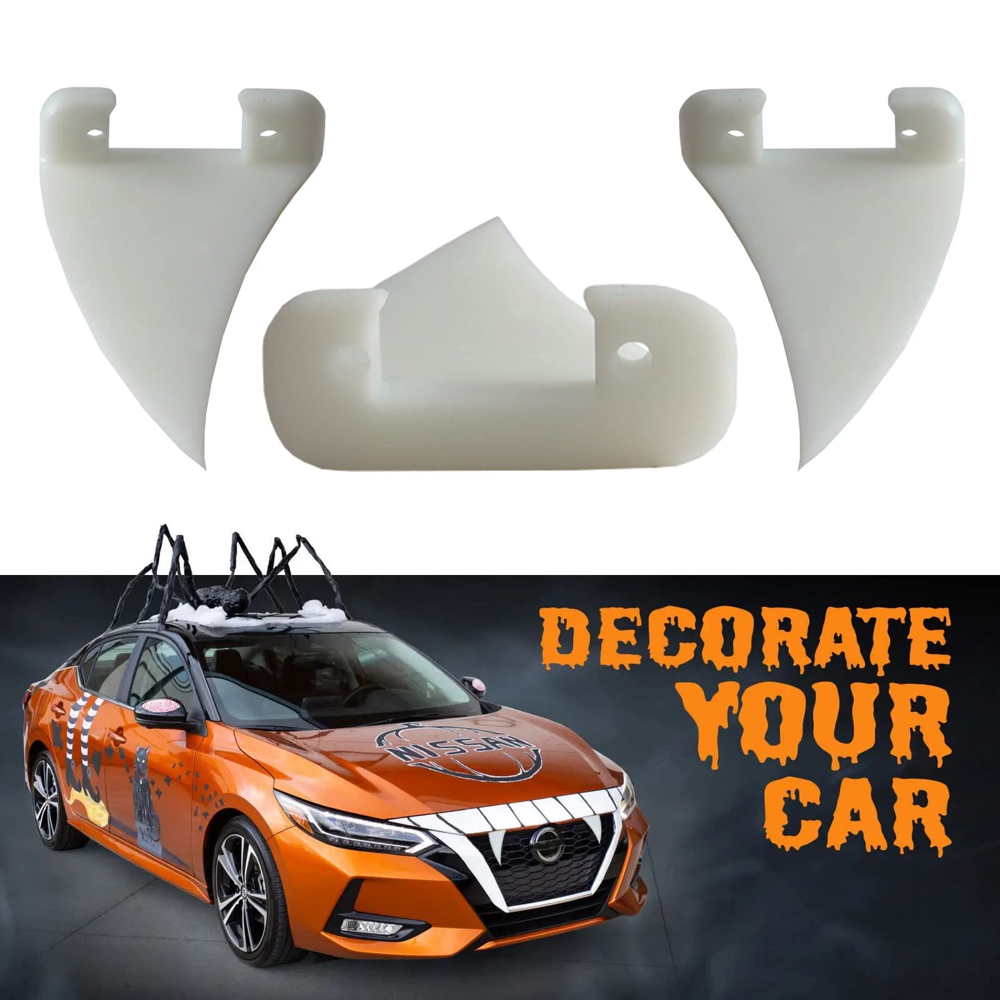 Halloween Car Fang Decoration