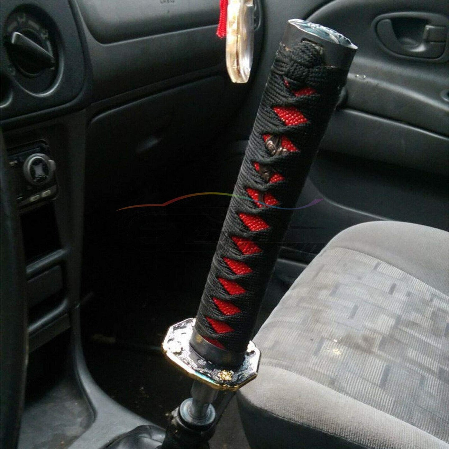 Black Red Shift Knob Samurai Sword Alloy Katana with Adapter - CarsBling - Best Car Gifts & Accessories