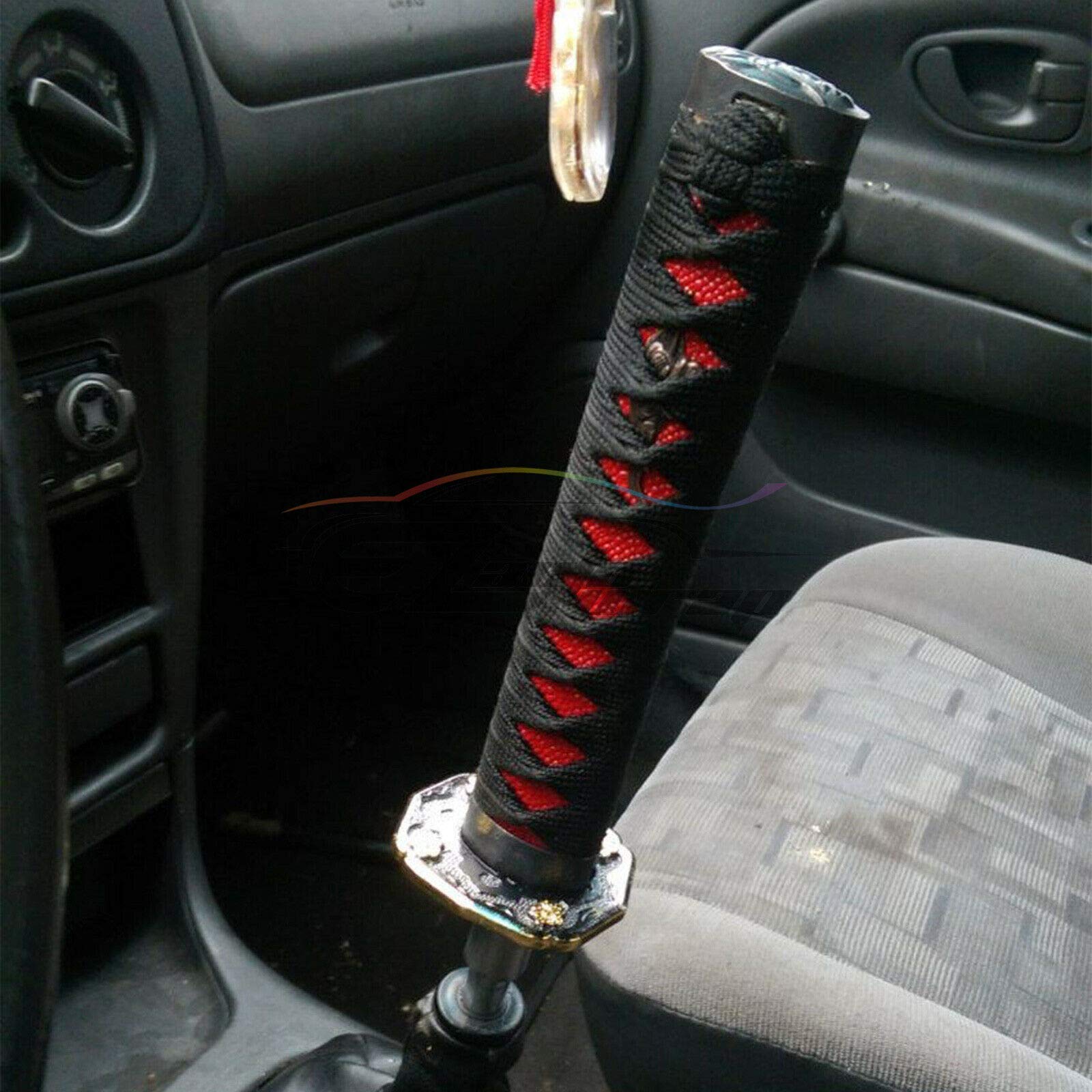 Black Red Shift Knob Samurai Sword Alloy Katana with Adapter - CarsBling - Best Car Gifts & Accessories