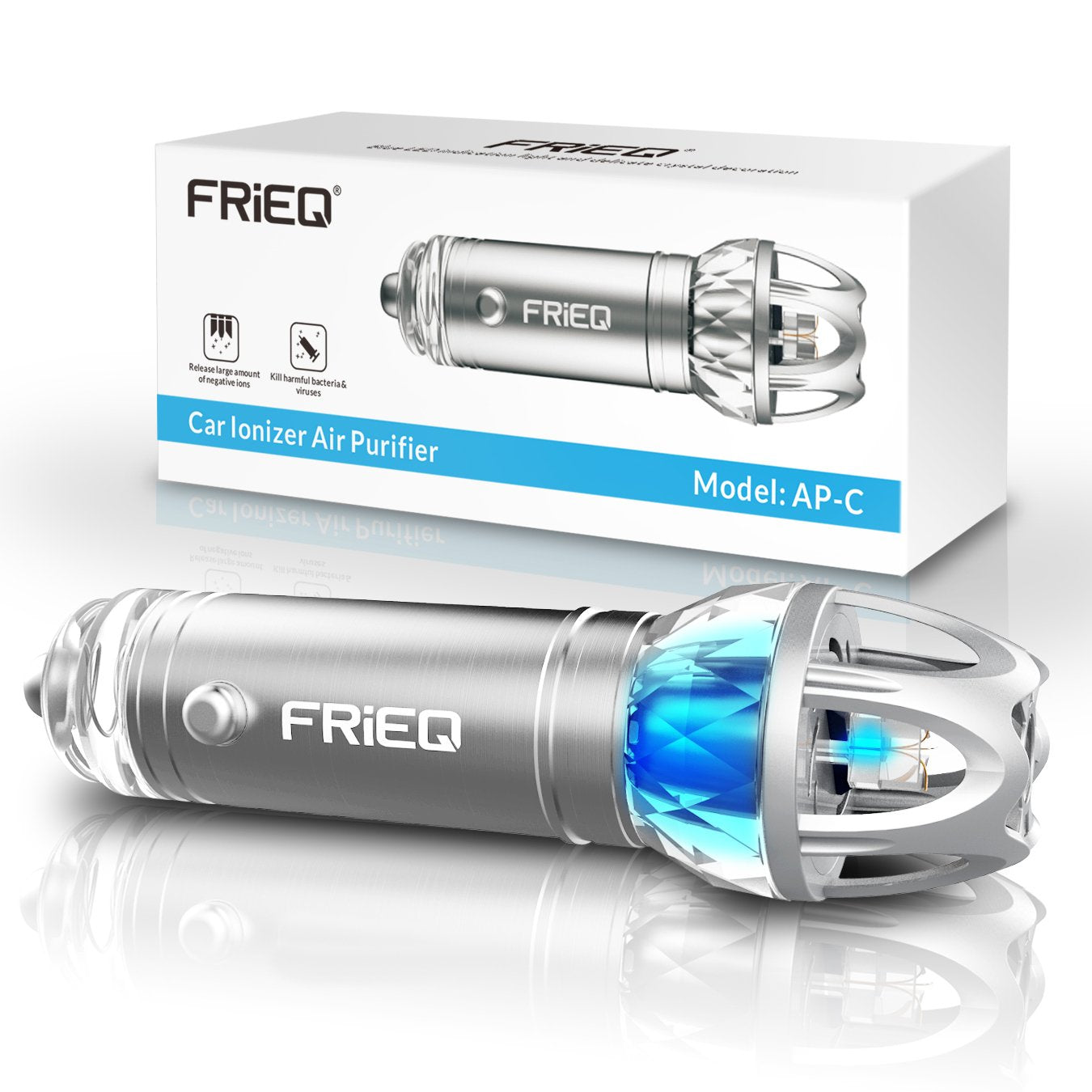 FRiEQ Car Air Purifier and Ionic Air Purifier - CarsBling - Best Car Gifts & Accessories