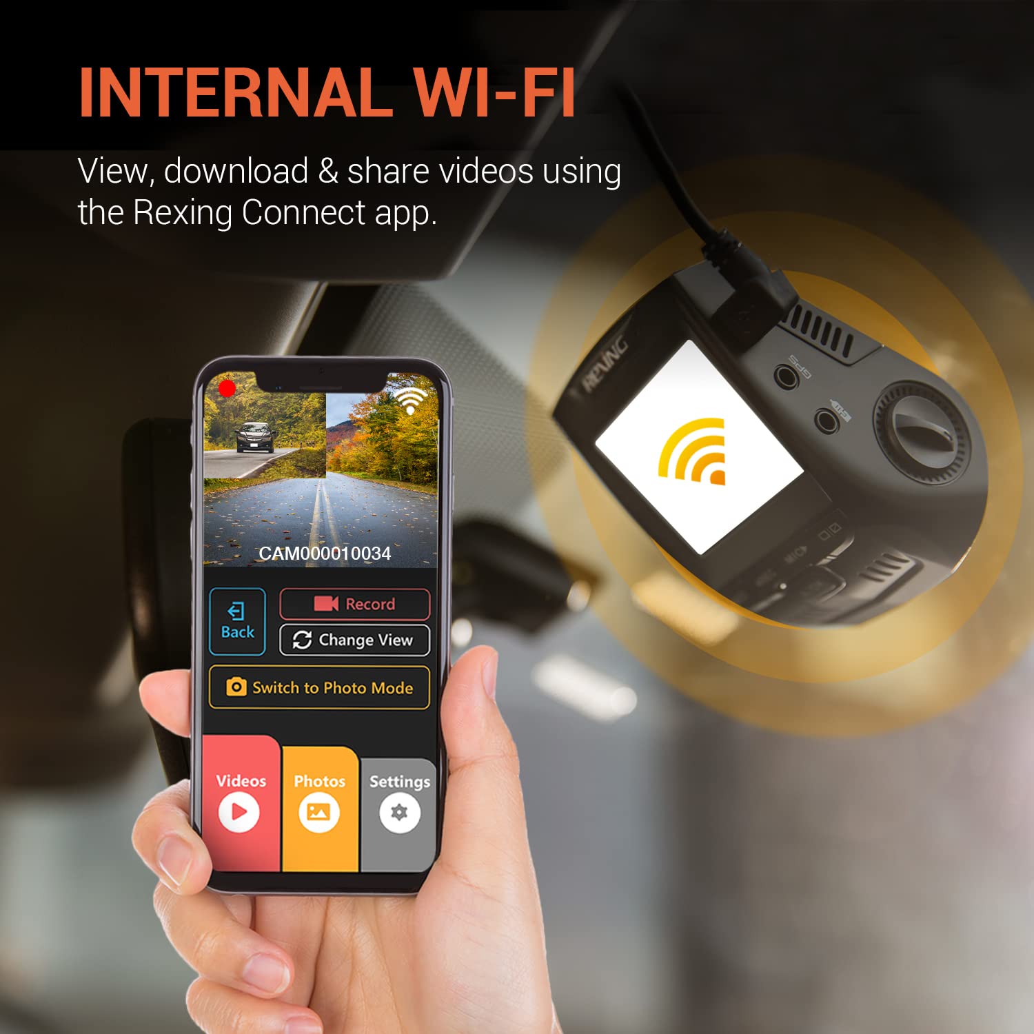 4K Car Front Dash Cam + Rear Wi-Fi 170° Wide Angle Rear Cam - CarsBling - Best Car Gifts & Accessories