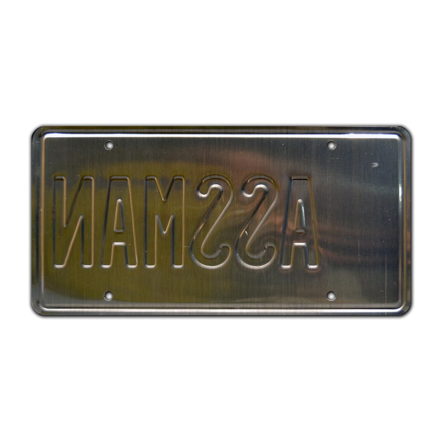 Cosmo Kramer "Assman" Metal Stamped License Plate - CarsBling - Best Car Gifts & Accessories