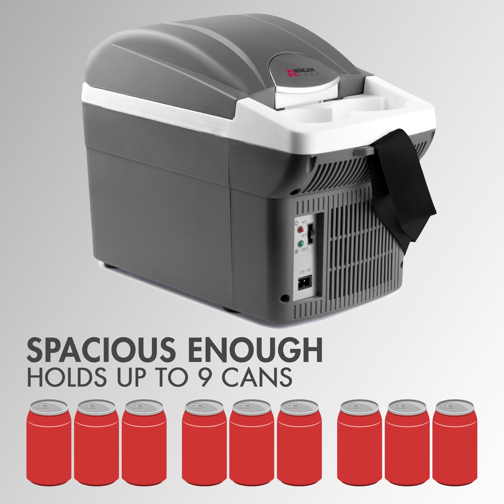 Wagan EL6206 12V Cooler Warmer: Compact Solution for Car, RV, and Camping - CarsBling - Best Car Gifts & Accessories