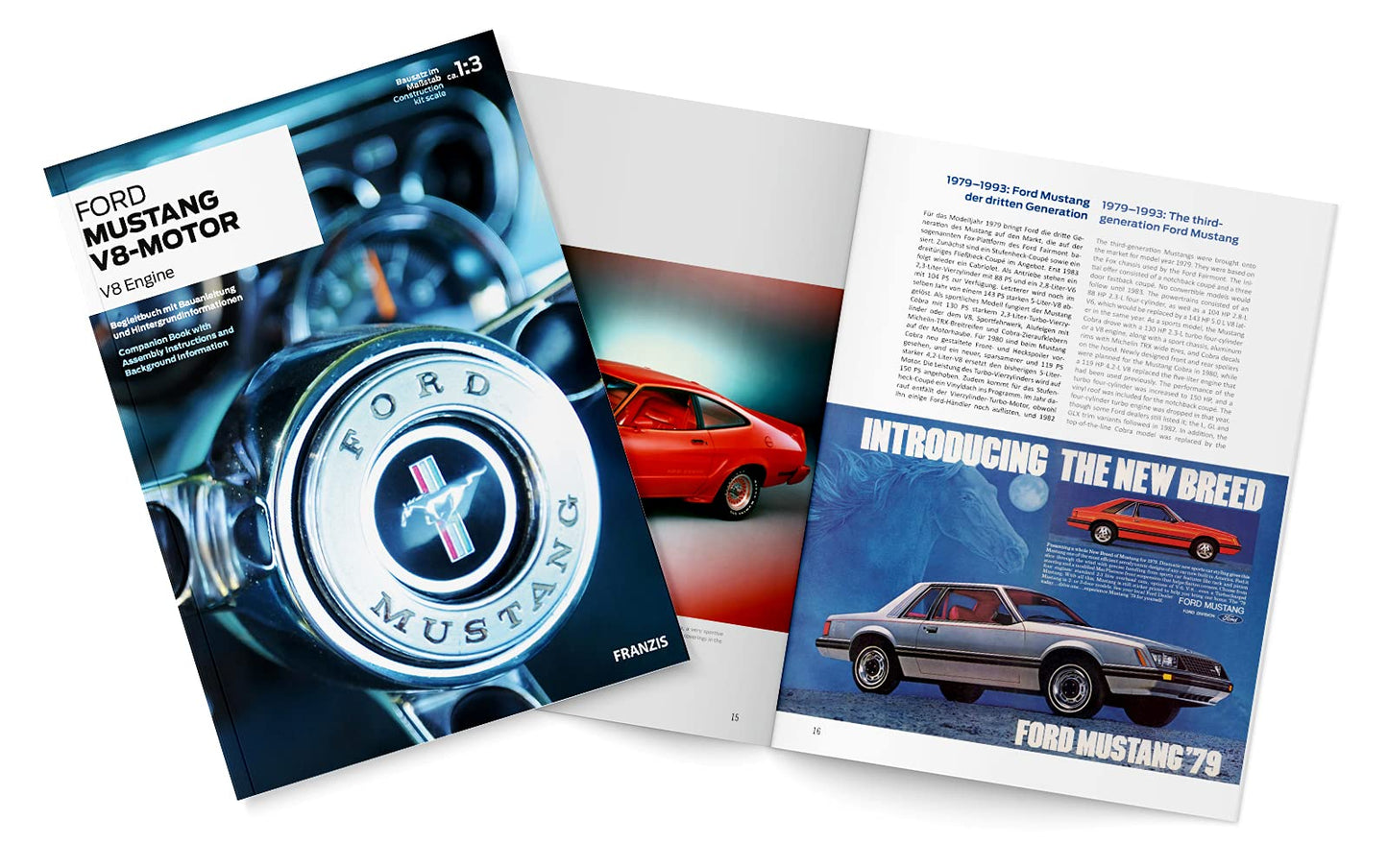 Franzis Ford Mustang V8 Model Engine Kit - CarsBling - Best Car Gifts & Accessories