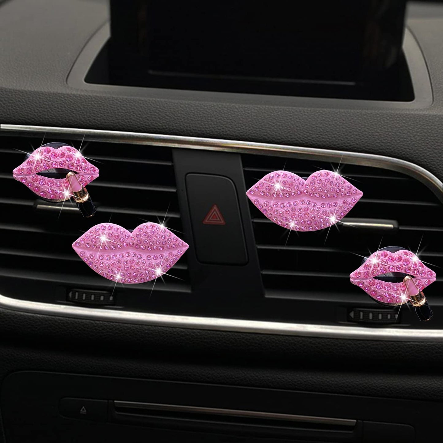 Bling Lip Air Freshener Clips - Set of 4 - CarsBling - Best Car Gifts & Accessories