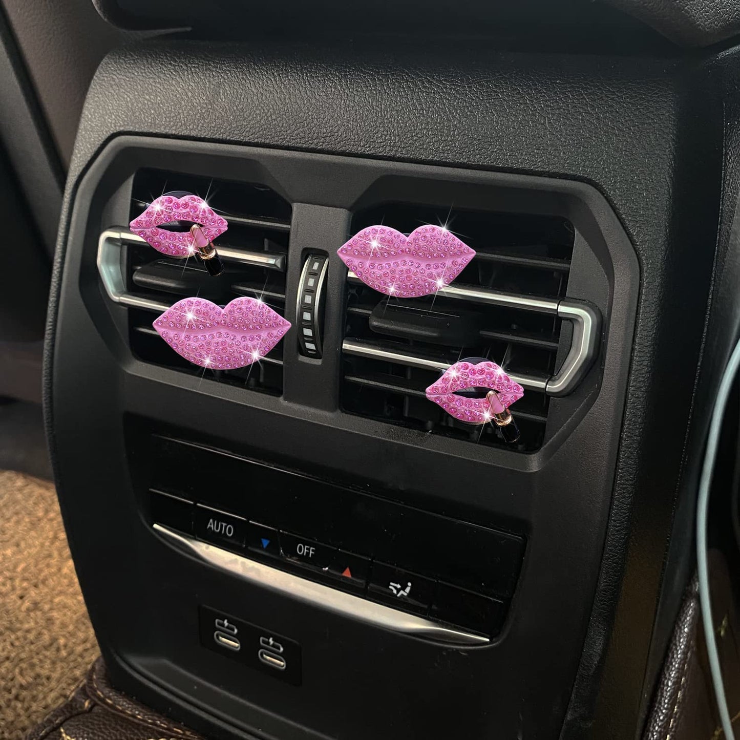 Bling Lip Air Freshener Clips - Set of 4 - CarsBling - Best Car Gifts & Accessories