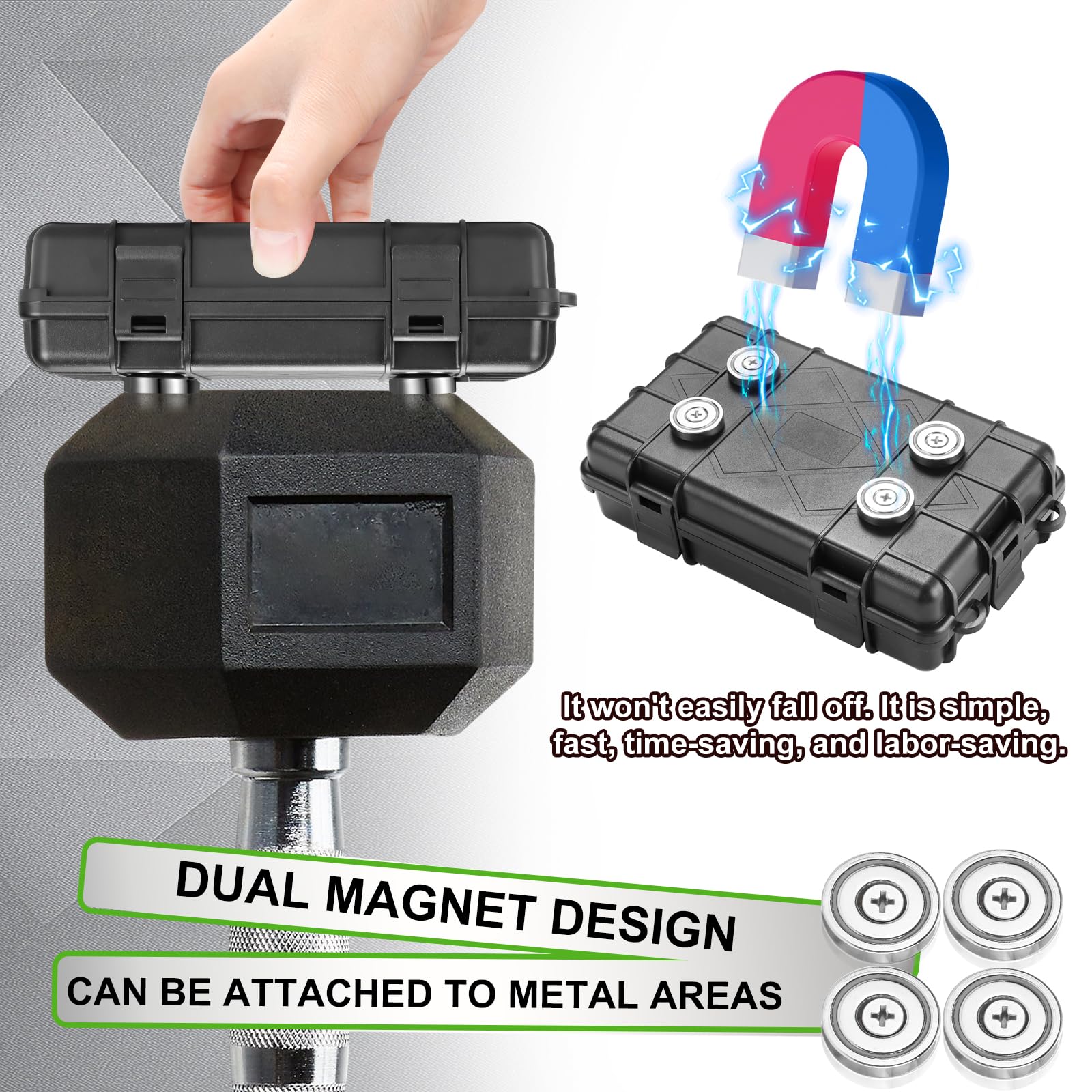 Black Magnetic Key Holder Under Car - CarsBling - Best Car Gifts & Accessories