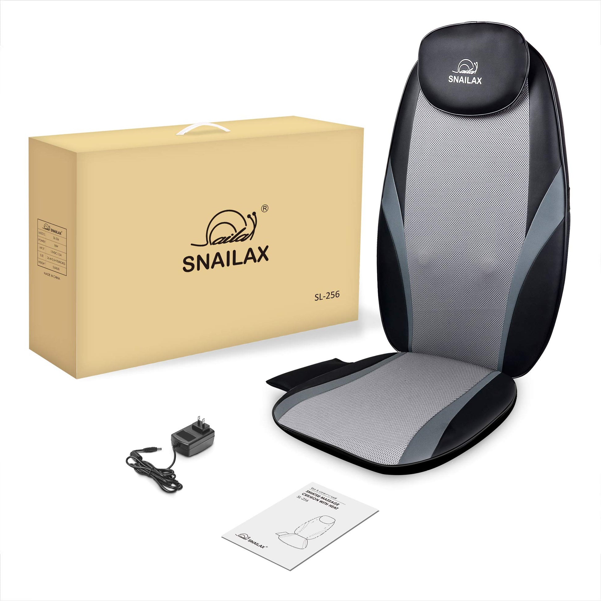 Shiatsu Massage Cushion with Heat - Kneading Back Massager for Home Office Seat - CarsBling - Best Car Gifts & Accessories