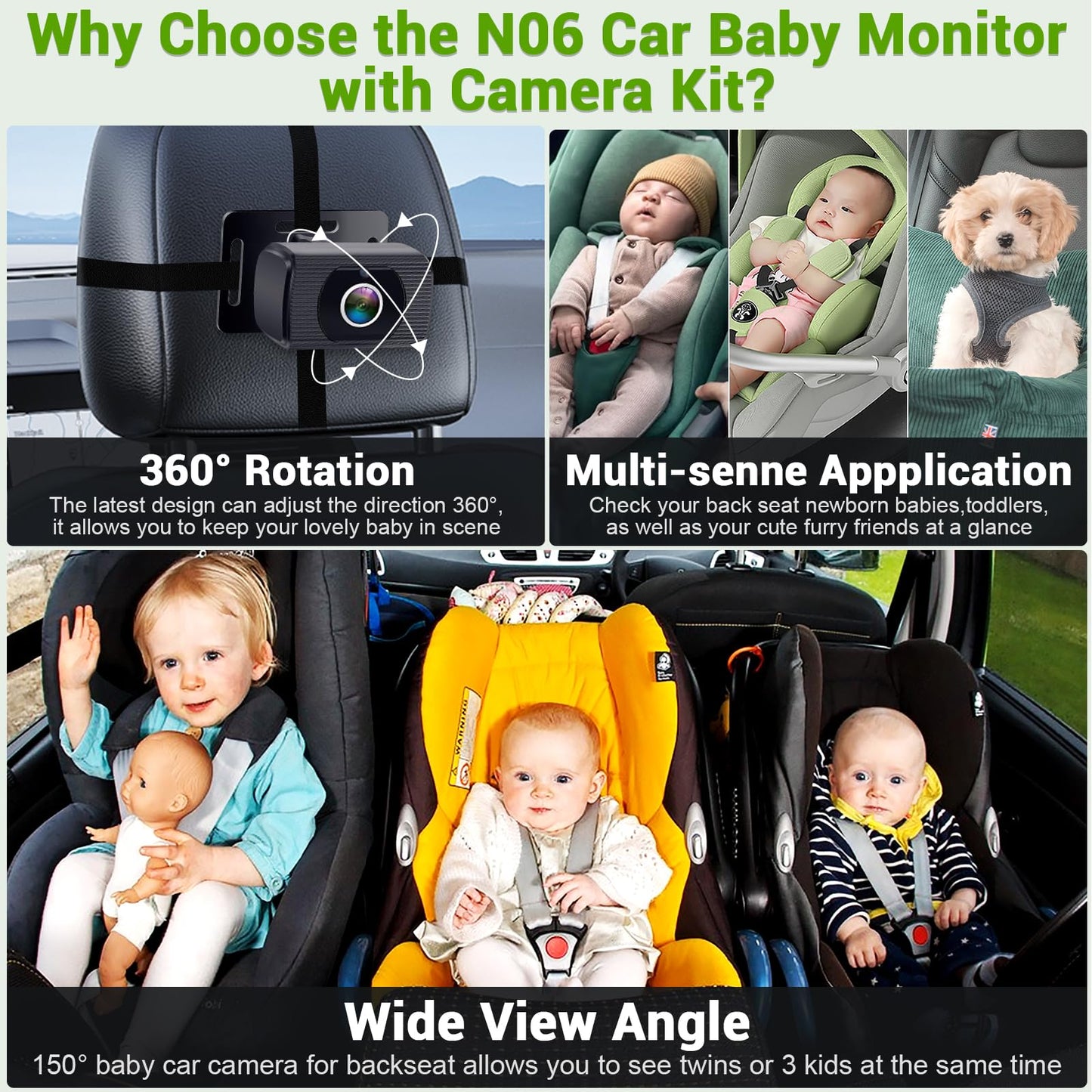 Baby Car Camera with Night Vision - CarsBling - Best Car Gifts & Accessories