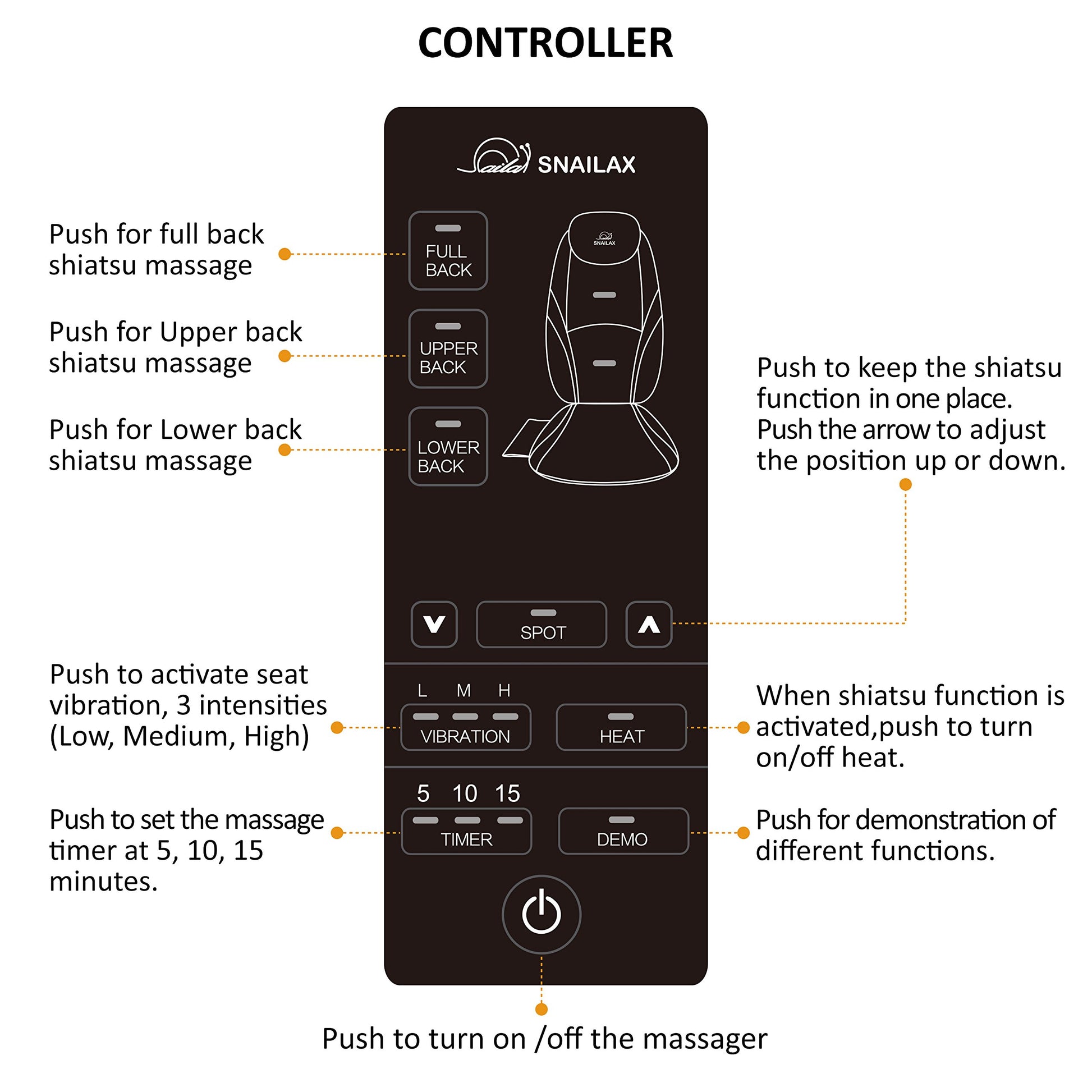 Shiatsu Massage Cushion with Heat - Kneading Back Massager for Home Office Seat - CarsBling - Best Car Gifts & Accessories