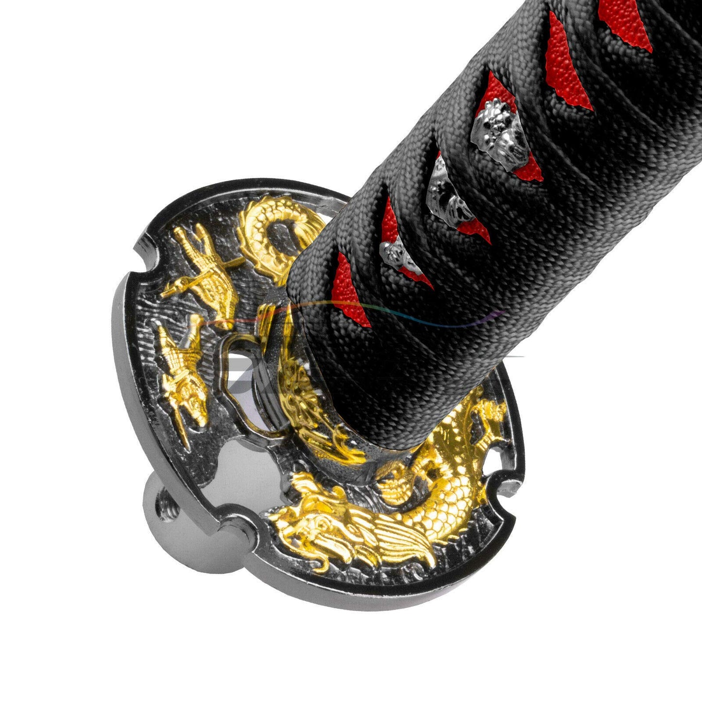 Black Red Shift Knob Samurai Sword Alloy Katana with Adapter - CarsBling - Best Car Gifts & Accessories