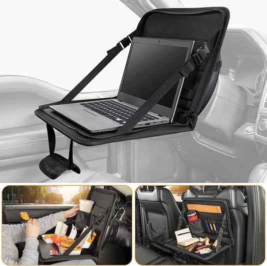 3 in 1 Steering Wheel Eating Tray, Car Back Seat Laptop Desk - CarsBling - Best Car Gifts & Accessories