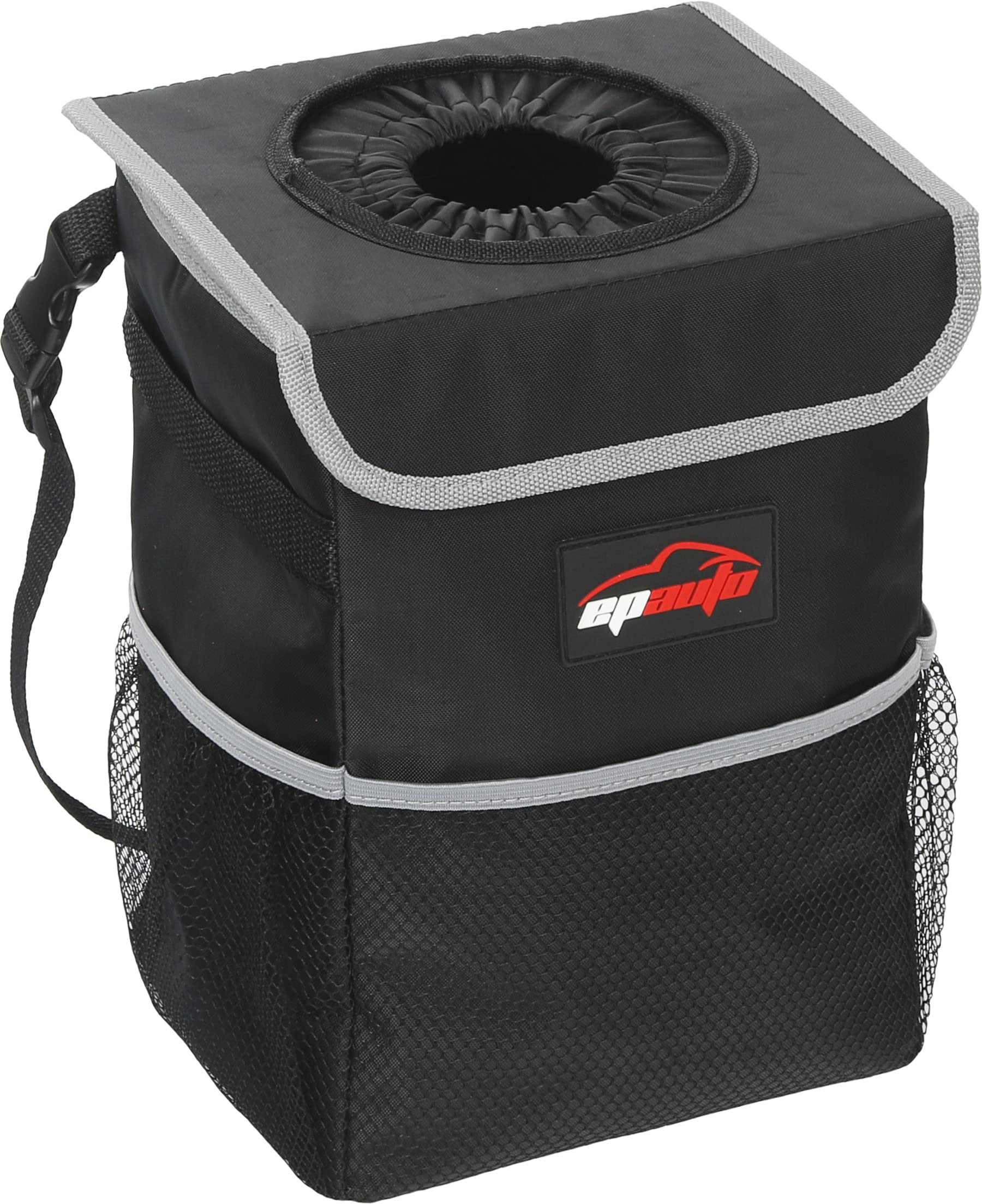 Waterproof Car Trash Can with Lid and Storage Pockets - CarsBling - Best Car Gifts & Accessories