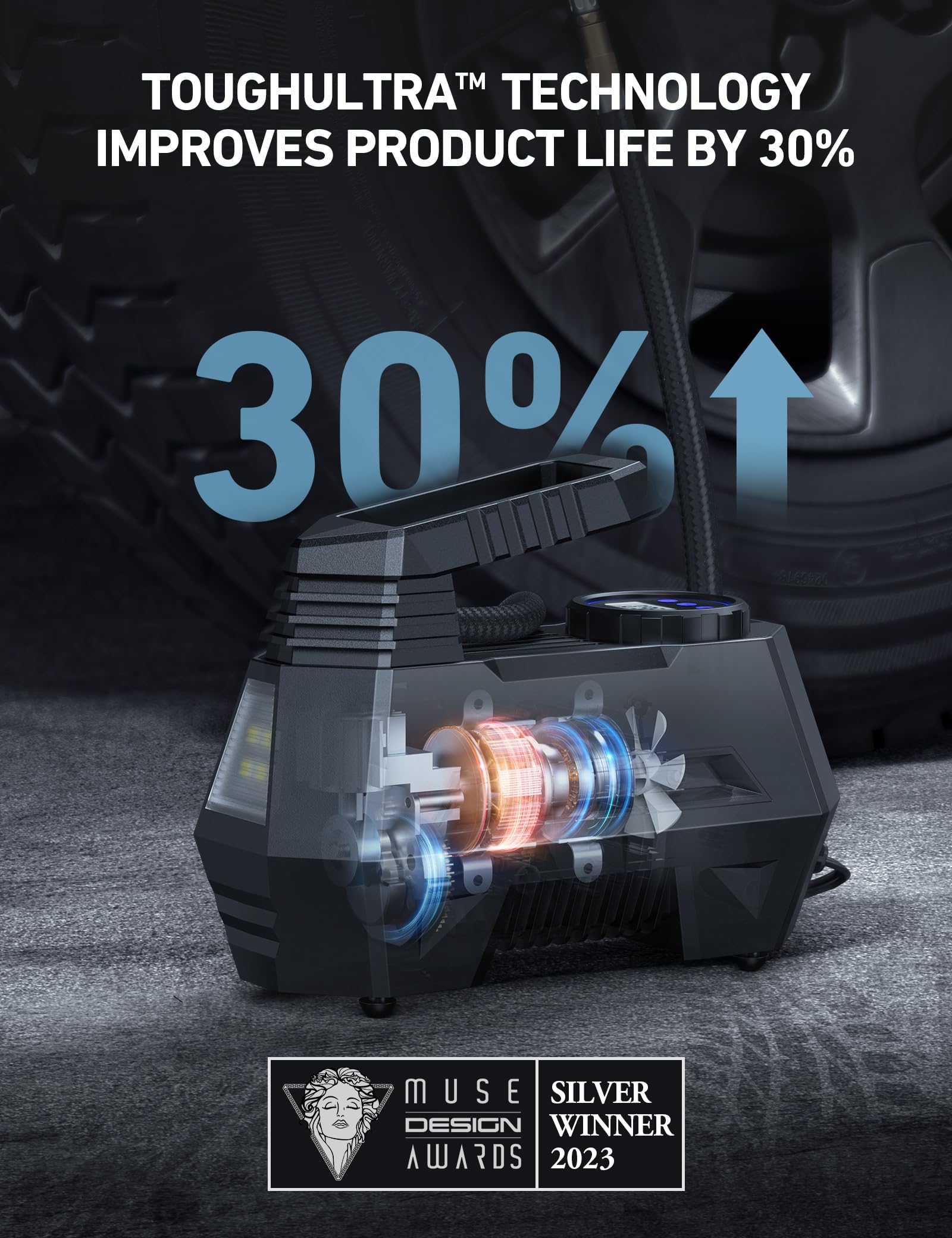 Tire Inflator Portable Air Compressor - CarsBling - Best Car Gifts & Accessories
