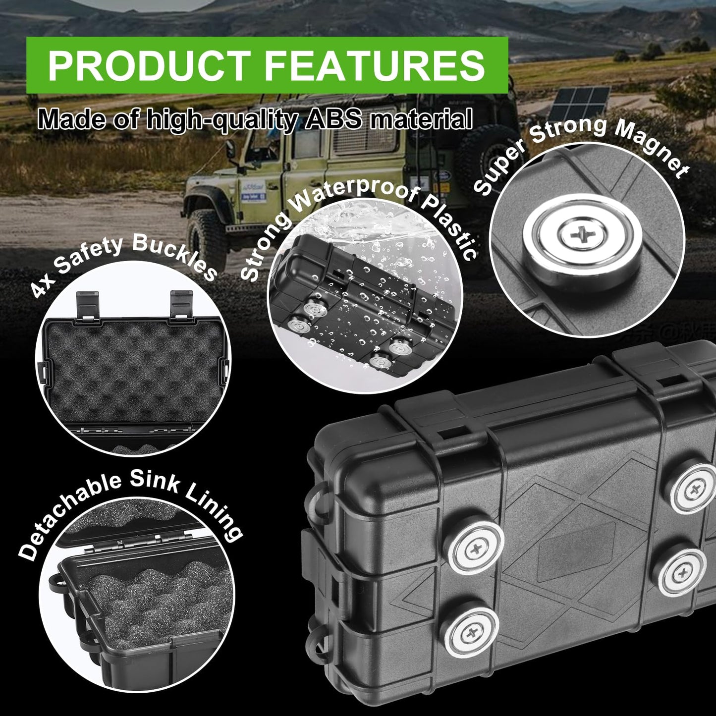Black Magnetic Key Holder Under Car - CarsBling - Best Car Gifts & Accessories