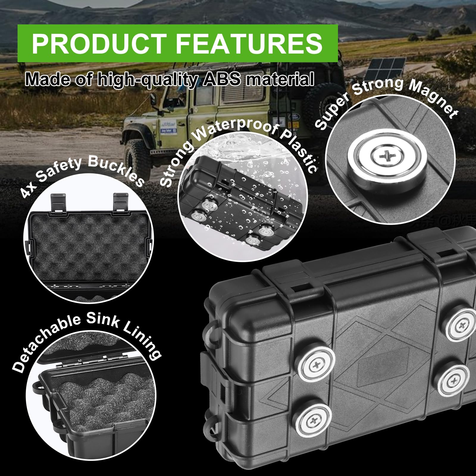 Black Magnetic Key Holder Under Car - CarsBling - Best Car Gifts & Accessories