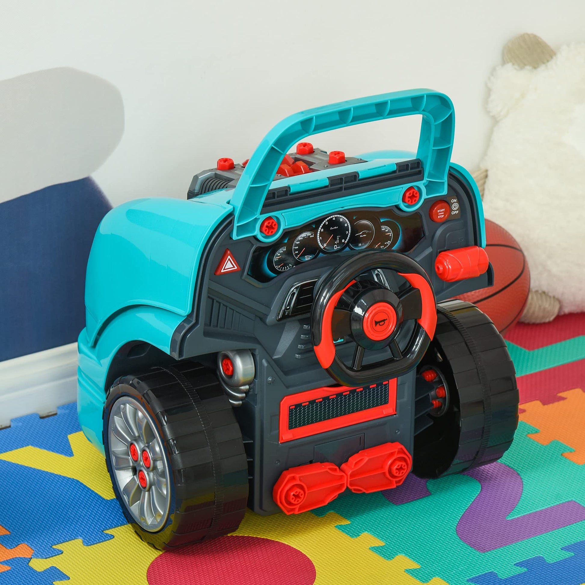 Kids Truck Engine Toy Mechanic Car Repair Set Workshop - CarsBling - Best Car Gifts & Accessories