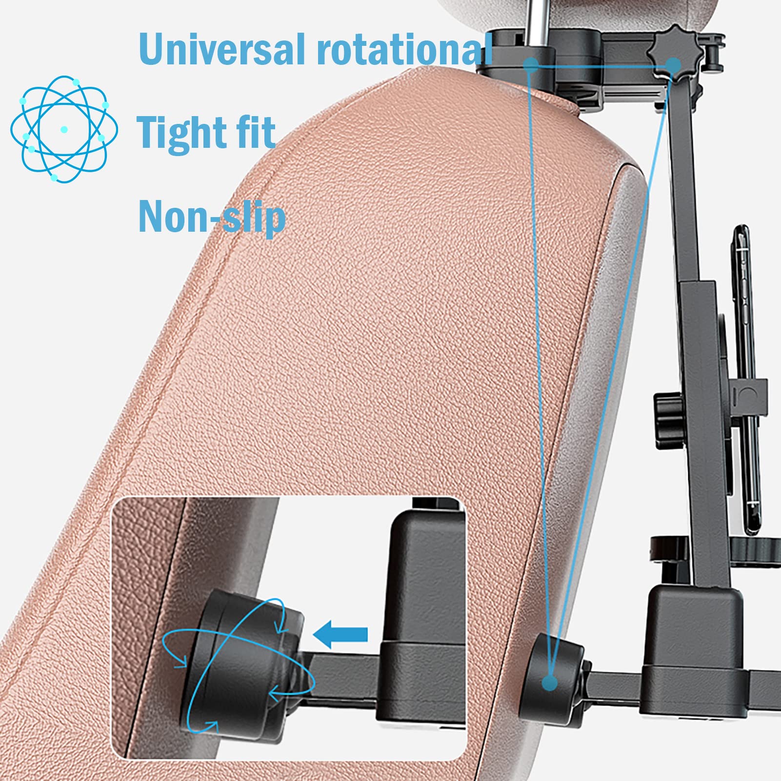 VRBFF Car Backseat Tray Table: Convenient Multifunctional Travel Companion - CarsBling - Best Car Gifts & Accessories