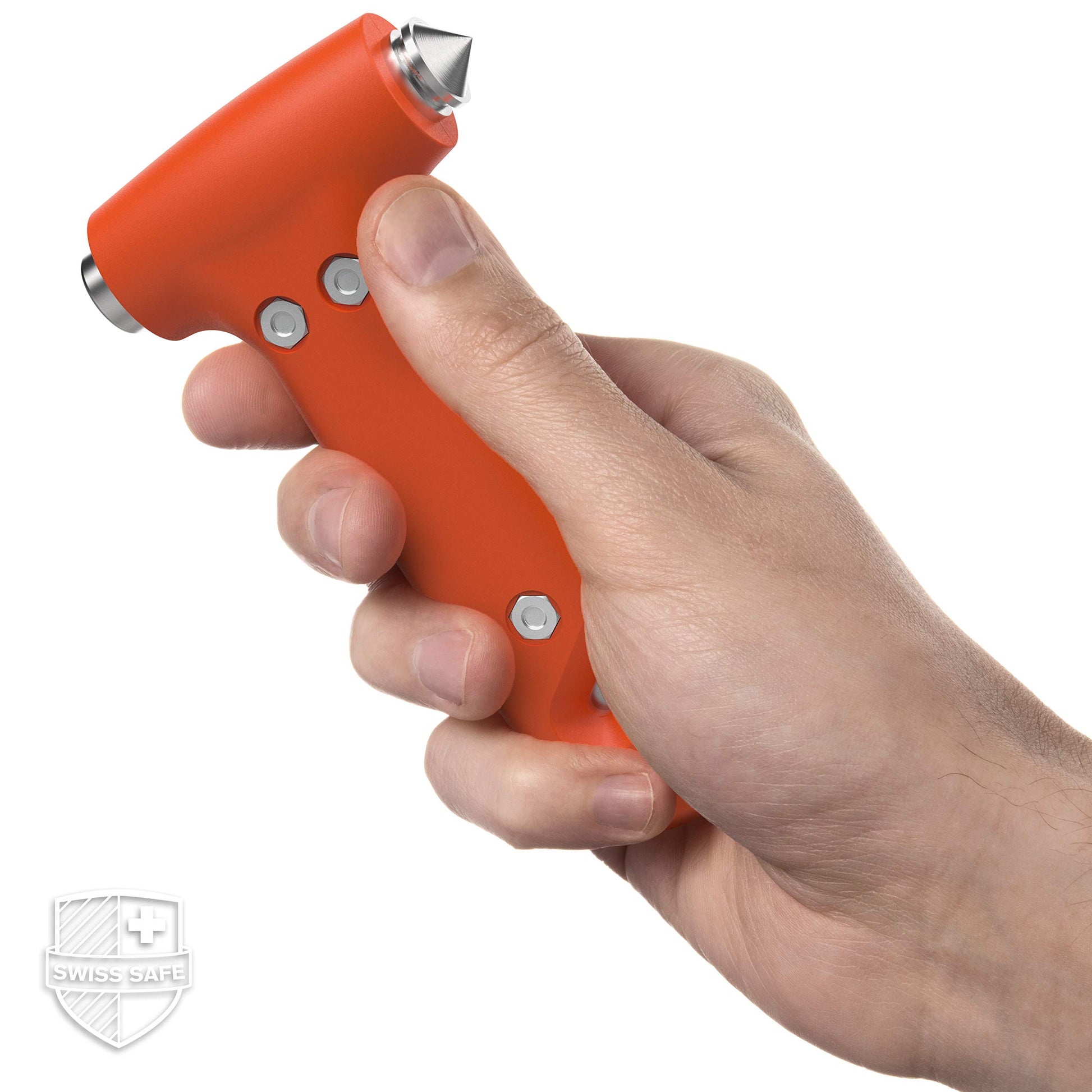 Durable 5-1 Car Window Breaker Tool, Seatbelt Cutter - Orange (1 Pack) - CarsBling - Best Car Gifts & Accessories