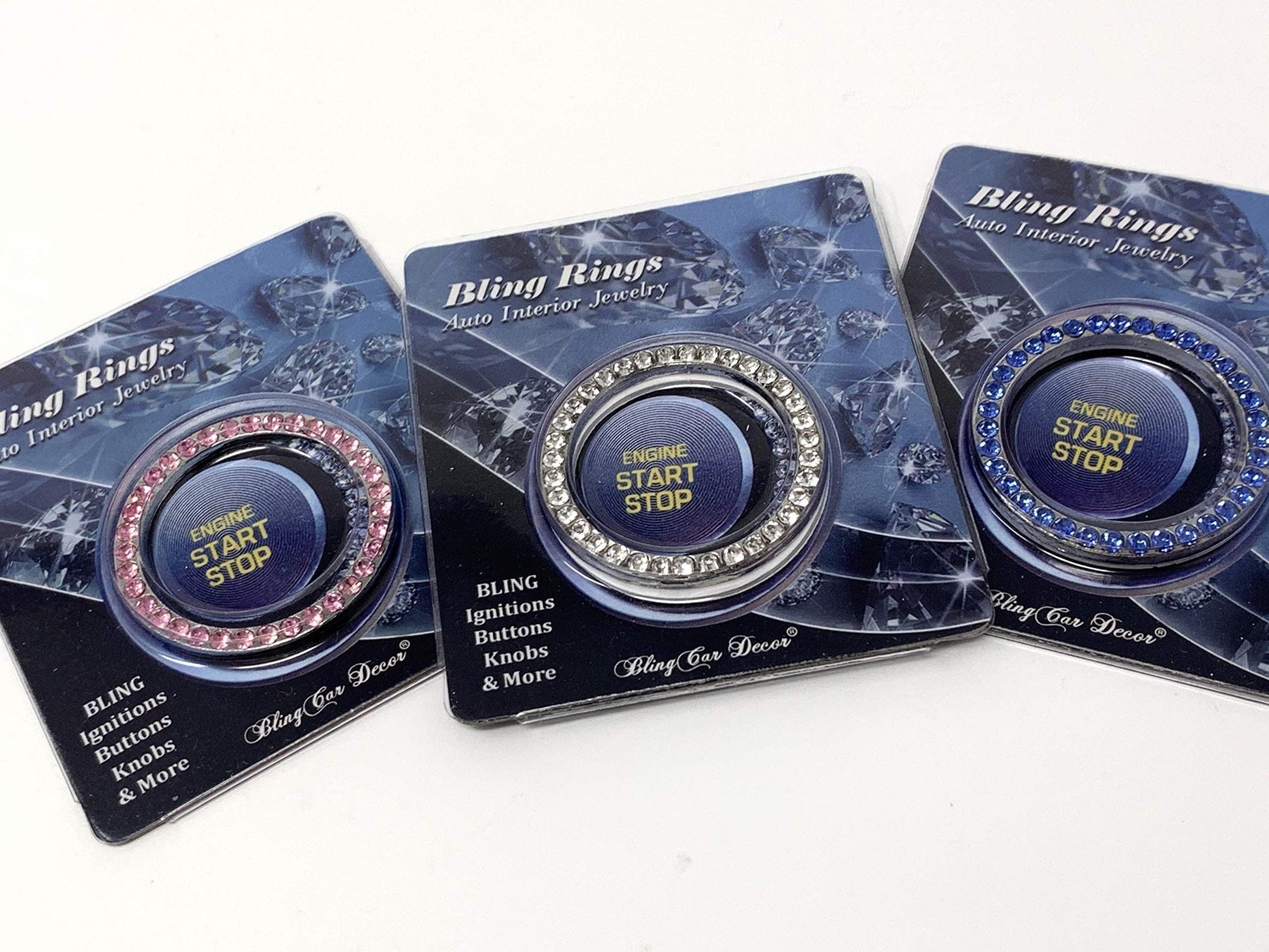 Crystal Rhinestone Car Bling Sticker Ring Emblem - CarsBling - Best Car Gifts & Accessories