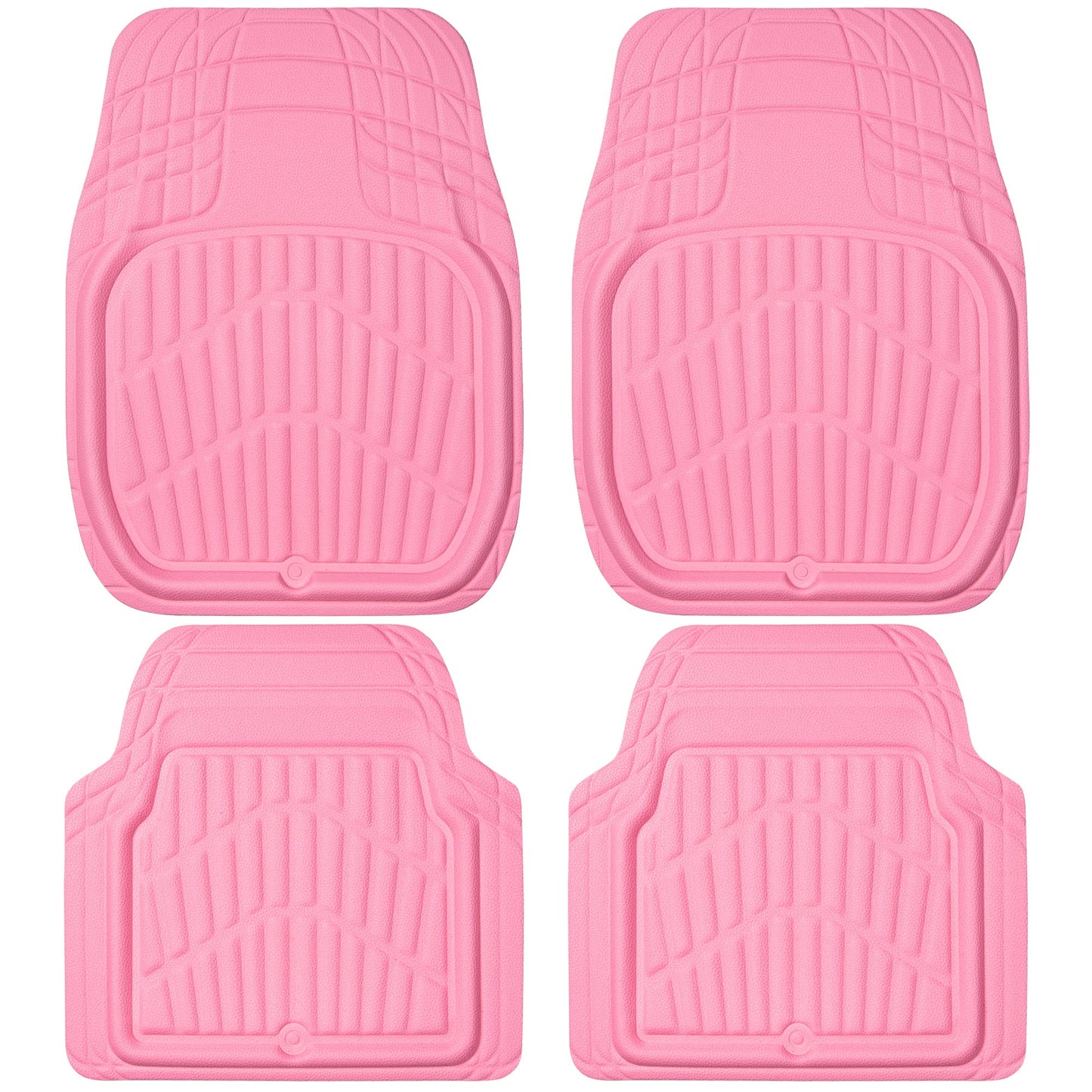 Leather Car Floor Mats, Waterproof All-Weather, Full Set - CarsBling - Best Car Gifts & Accessories
