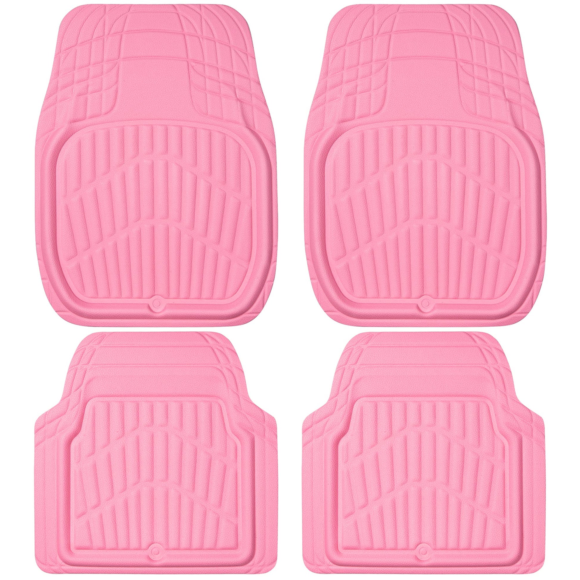 Leather Car Floor Mats, Waterproof All-Weather, Full Set - CarsBling - Best Car Gifts & Accessories