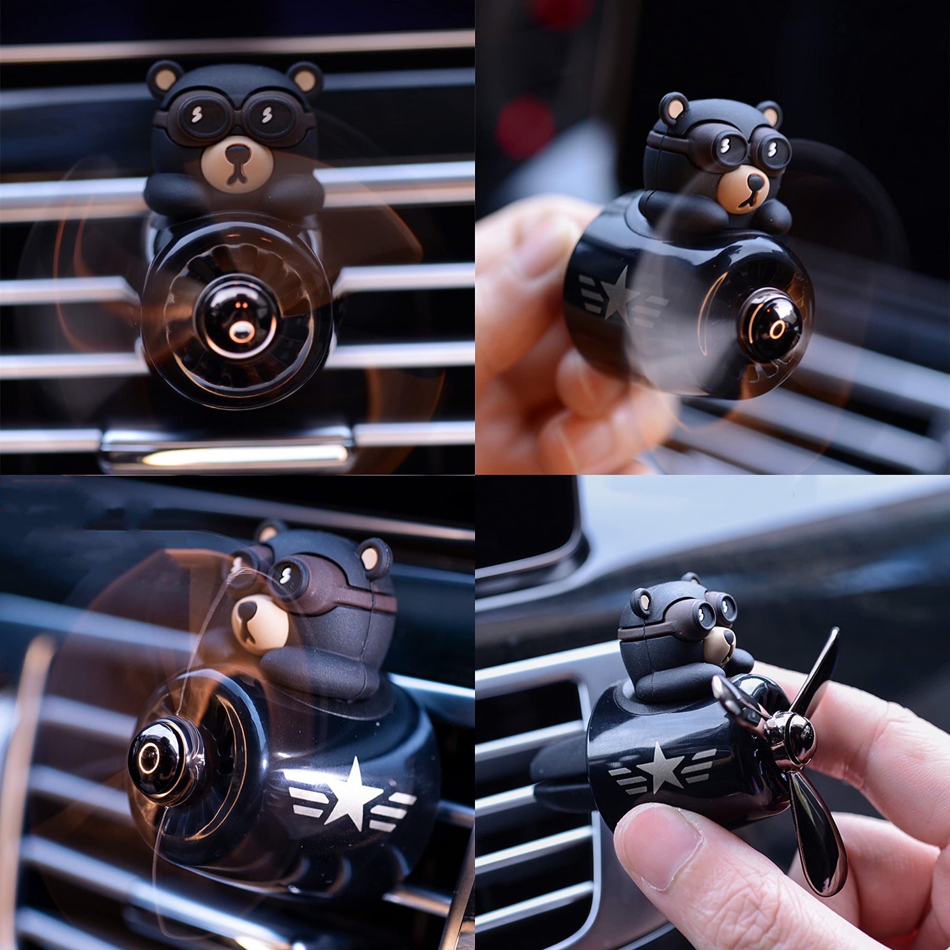 Cartoon Car Air Freshener, Cute Rotating Propeller Design - CarsBling - Best Car Gifts & Accessories