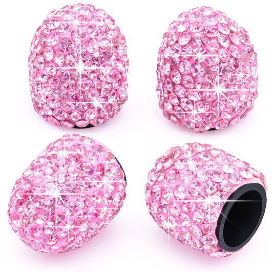 Bling Crystal Diamond Tire Stem Valve Caps, Dustproof Car Wheel Tire Valve Caps - CarsBling - Best Car Gifts & Accessories