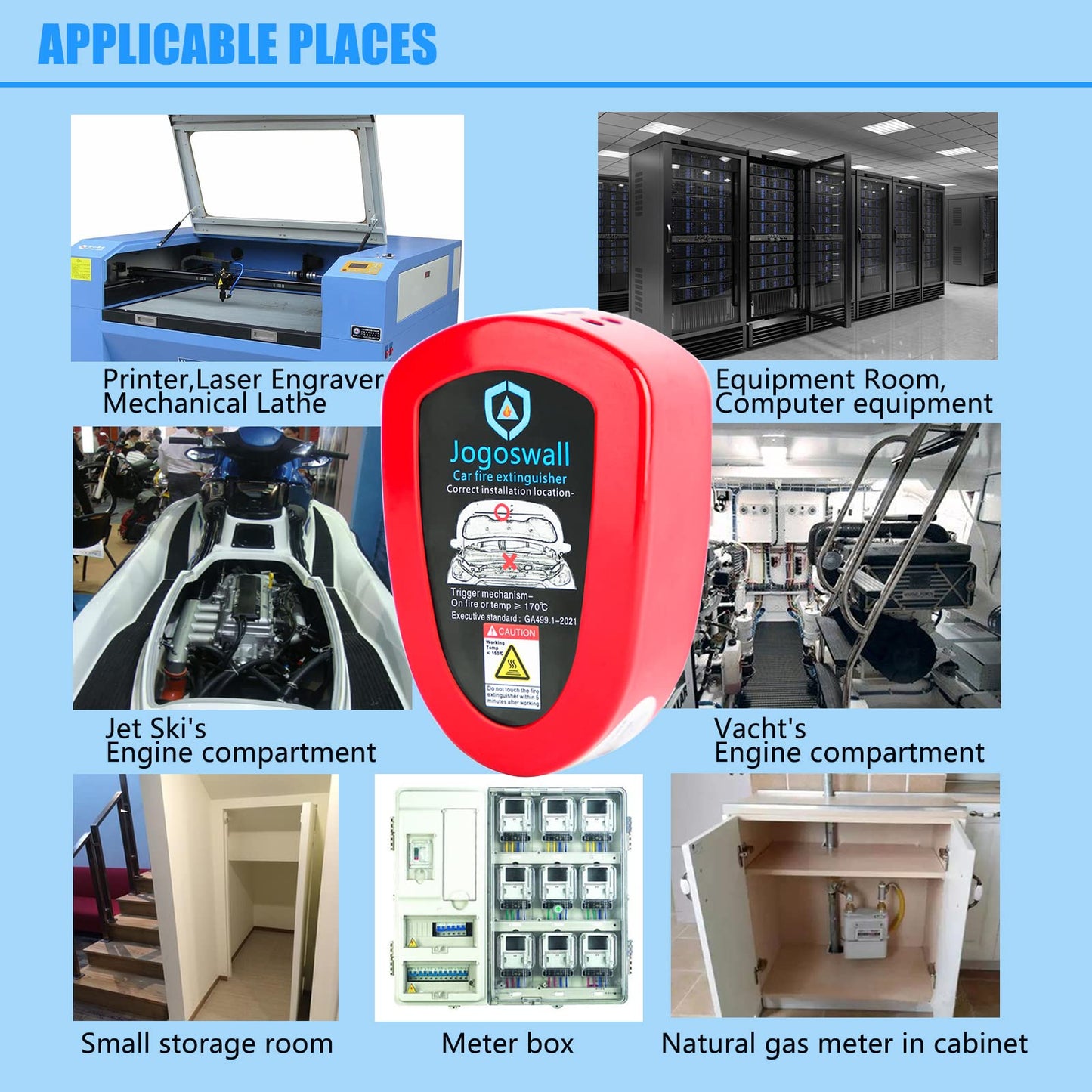 Automatic Fire Extinguisher for Car, Small Fire Extinguisher - CarsBling - Best Car Gifts & Accessories