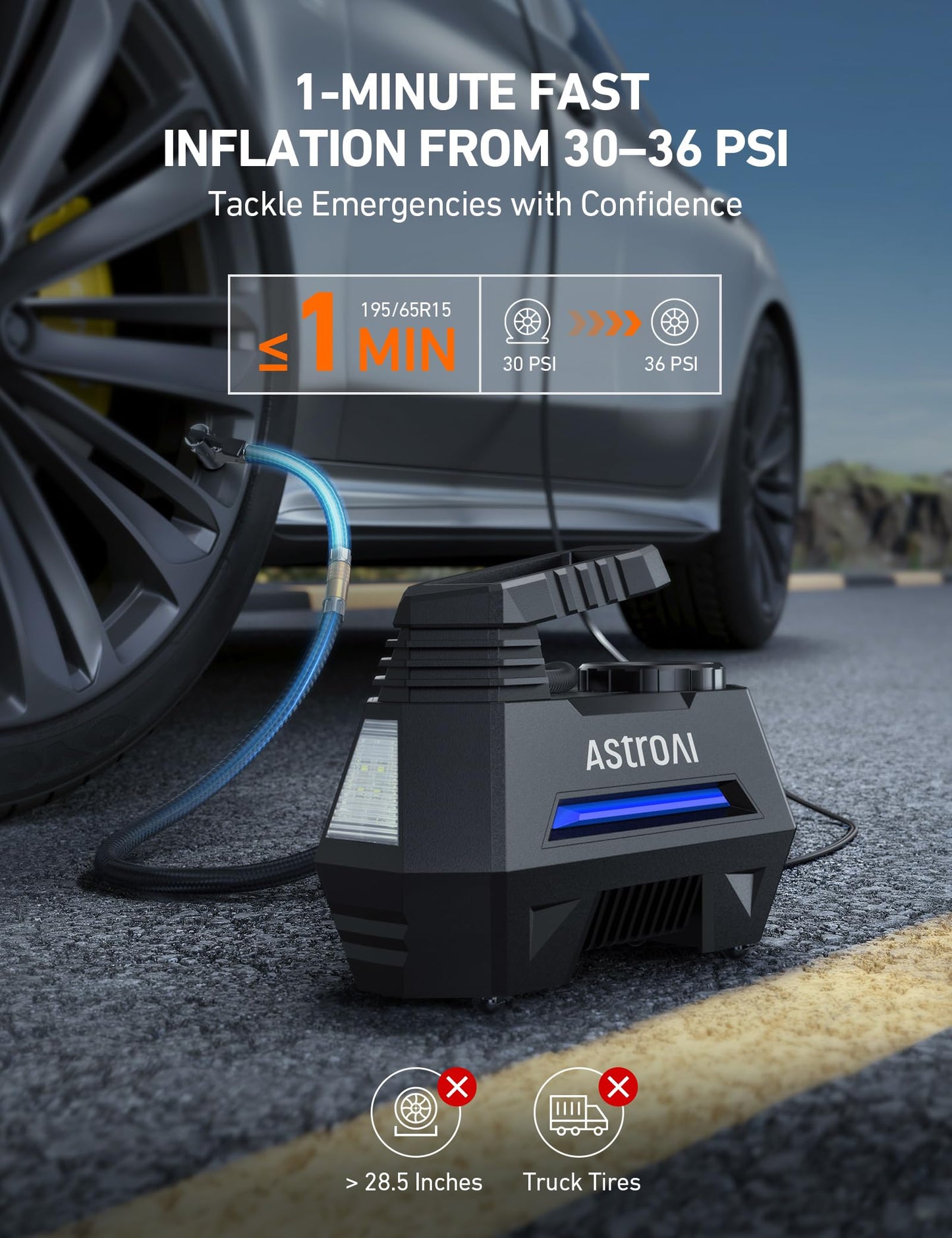 Tire Inflator Portable Air Compressor - CarsBling - Best Car Gifts & Accessories