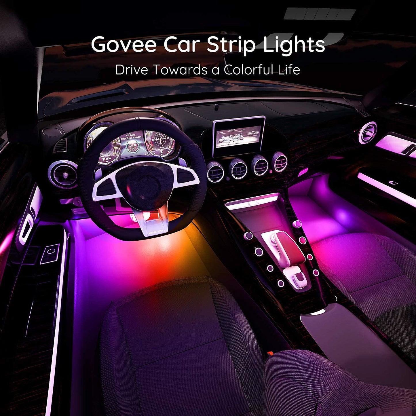 Interior RGBIC Car Lights with Smart App Control - CarsBling - Best Car Gifts & Accessories