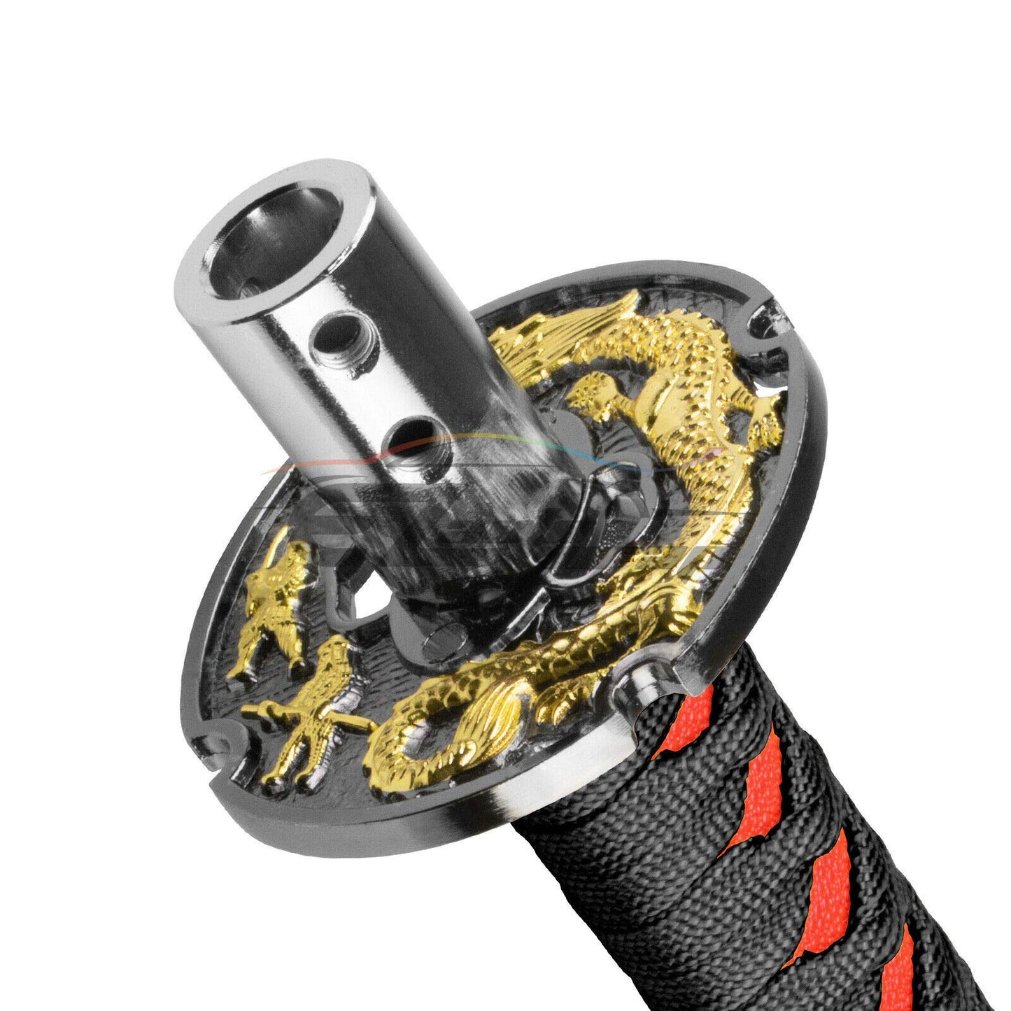 Black Red Shift Knob Samurai Sword Alloy Katana with Adapter - CarsBling - Best Car Gifts & Accessories